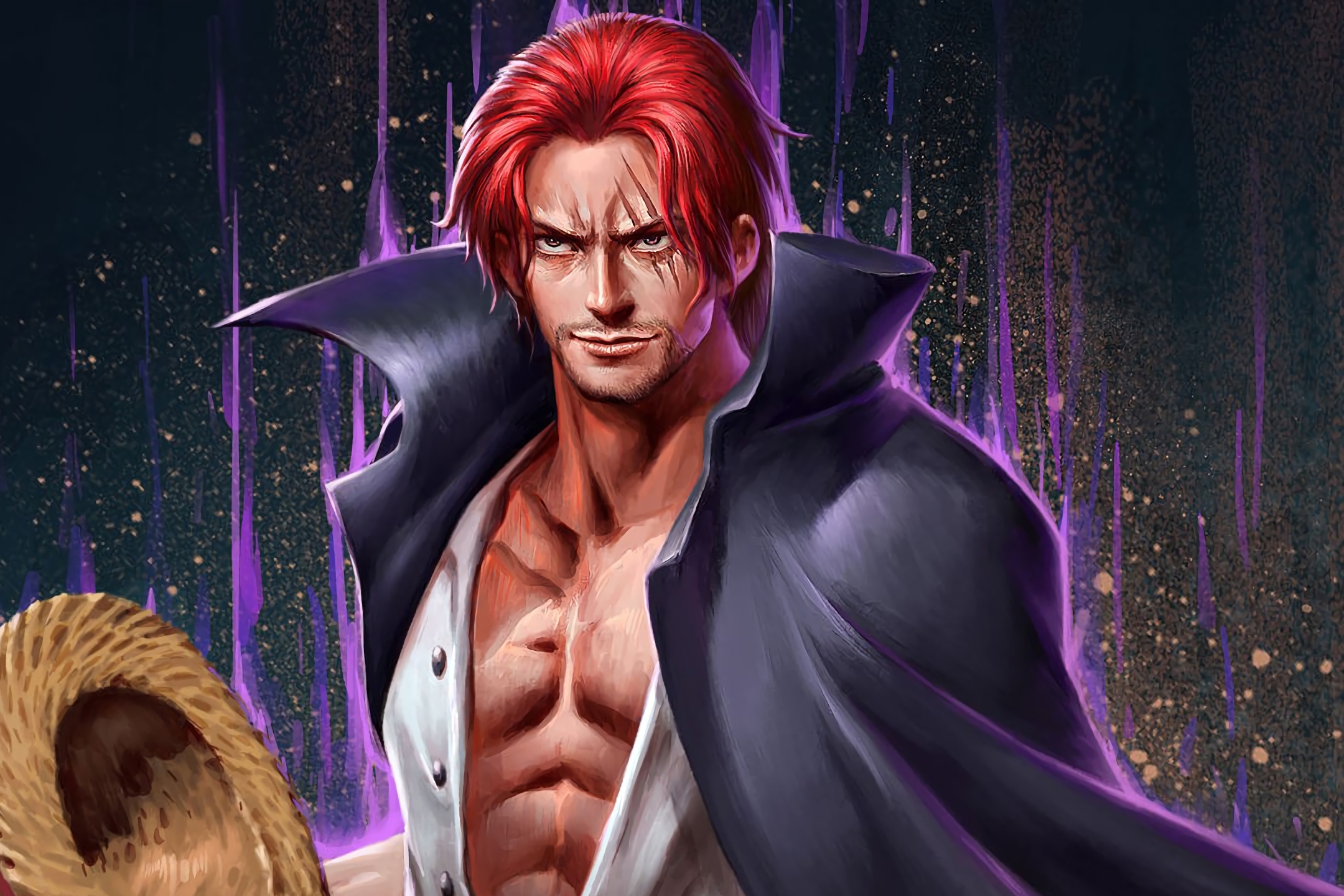 Free download wallpaper Anime, Red Hair, One Piece, Shanks (One Piece), Straw Hat on your PC desktop