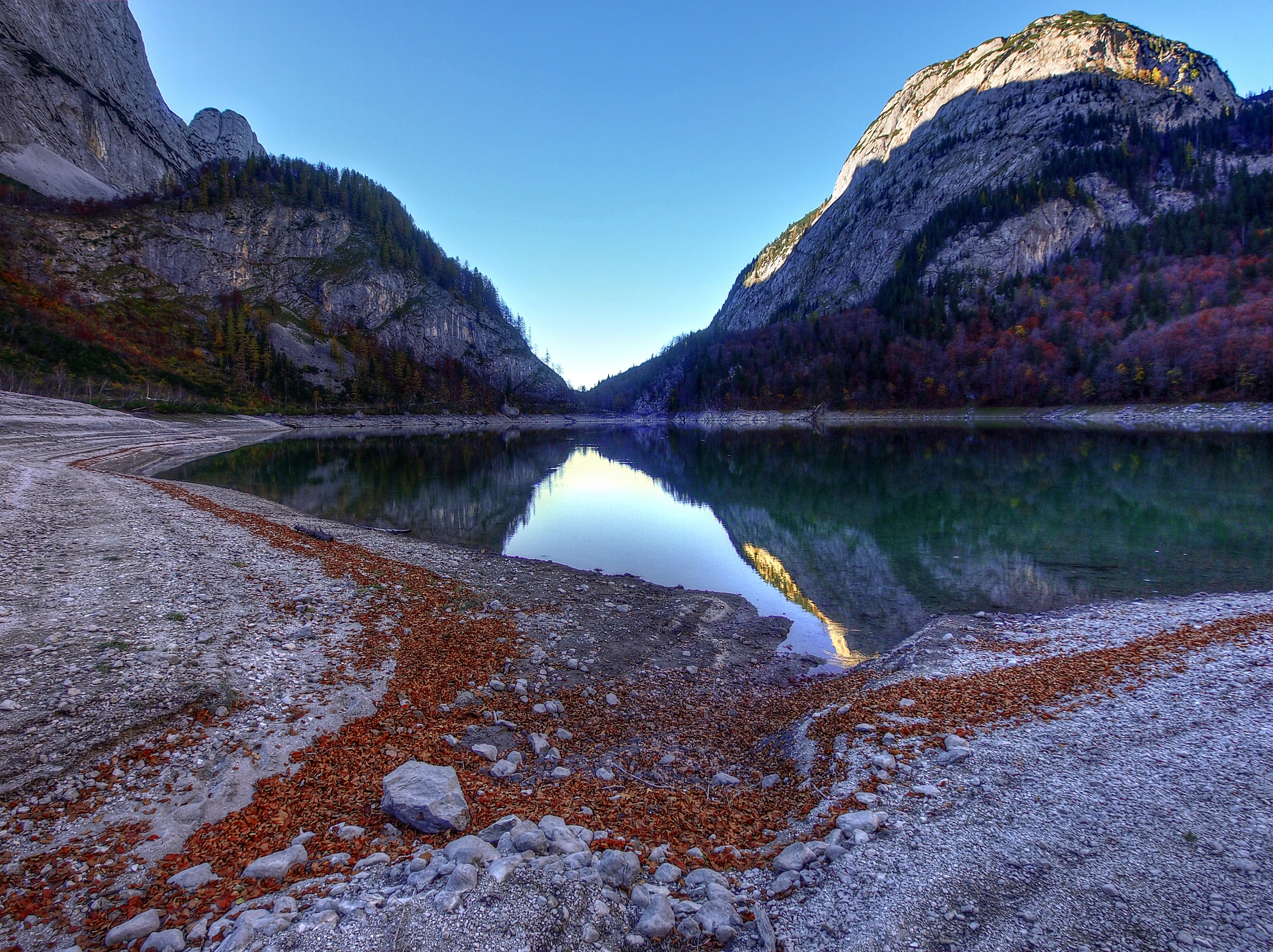 PCデスクトップに山脈, 反射, 湖, 自然, 風景画像を無料でダウンロード