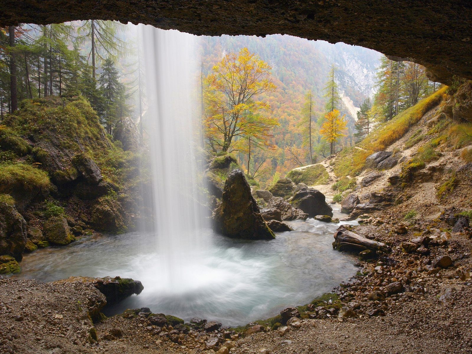 Free download wallpaper Nature, Water, Waterfalls, Waterfall, Forest, Earth on your PC desktop