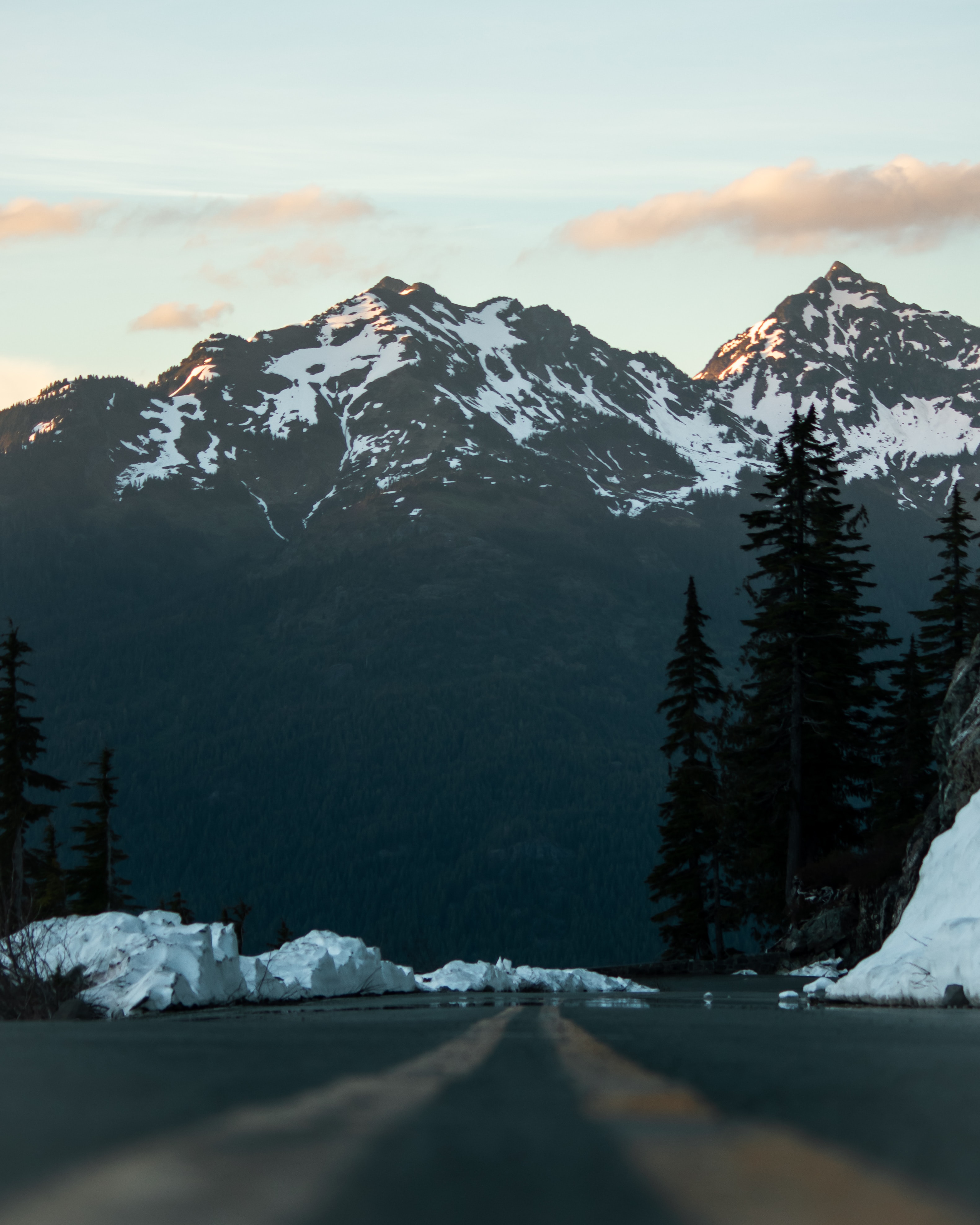 Laden Sie das Natur, Berg, Nach Oben, Scheitel, Straße, Schnee, Landschaft-Bild kostenlos auf Ihren PC-Desktop herunter