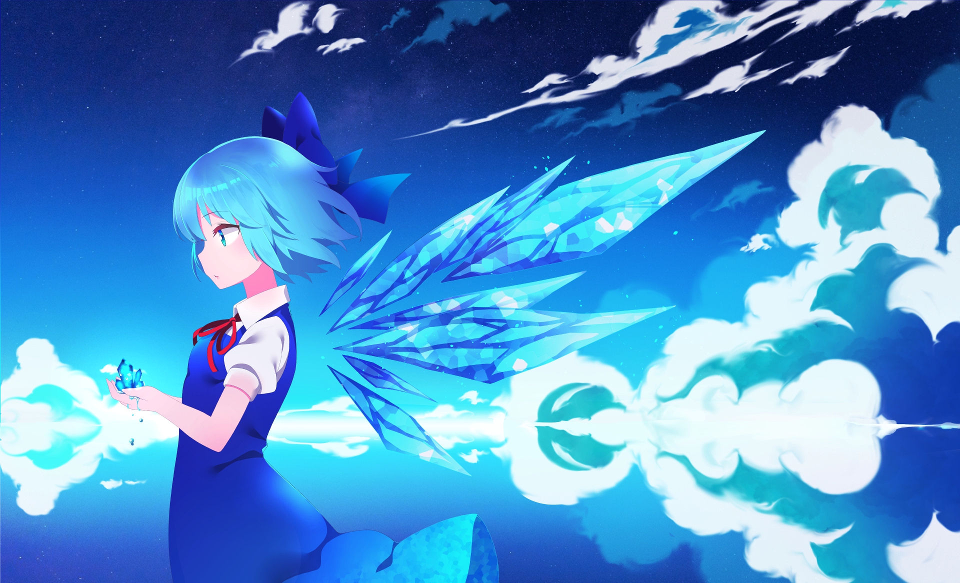 Descarga gratuita de fondo de pantalla para móvil de Animado, Touhou, Cirno (Touhou).