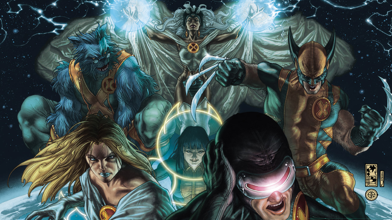comics, astonishing x men, beast (marvel comics), cyclops (marvel comics), emma frost, storm (marvel comics), wolverine, x men