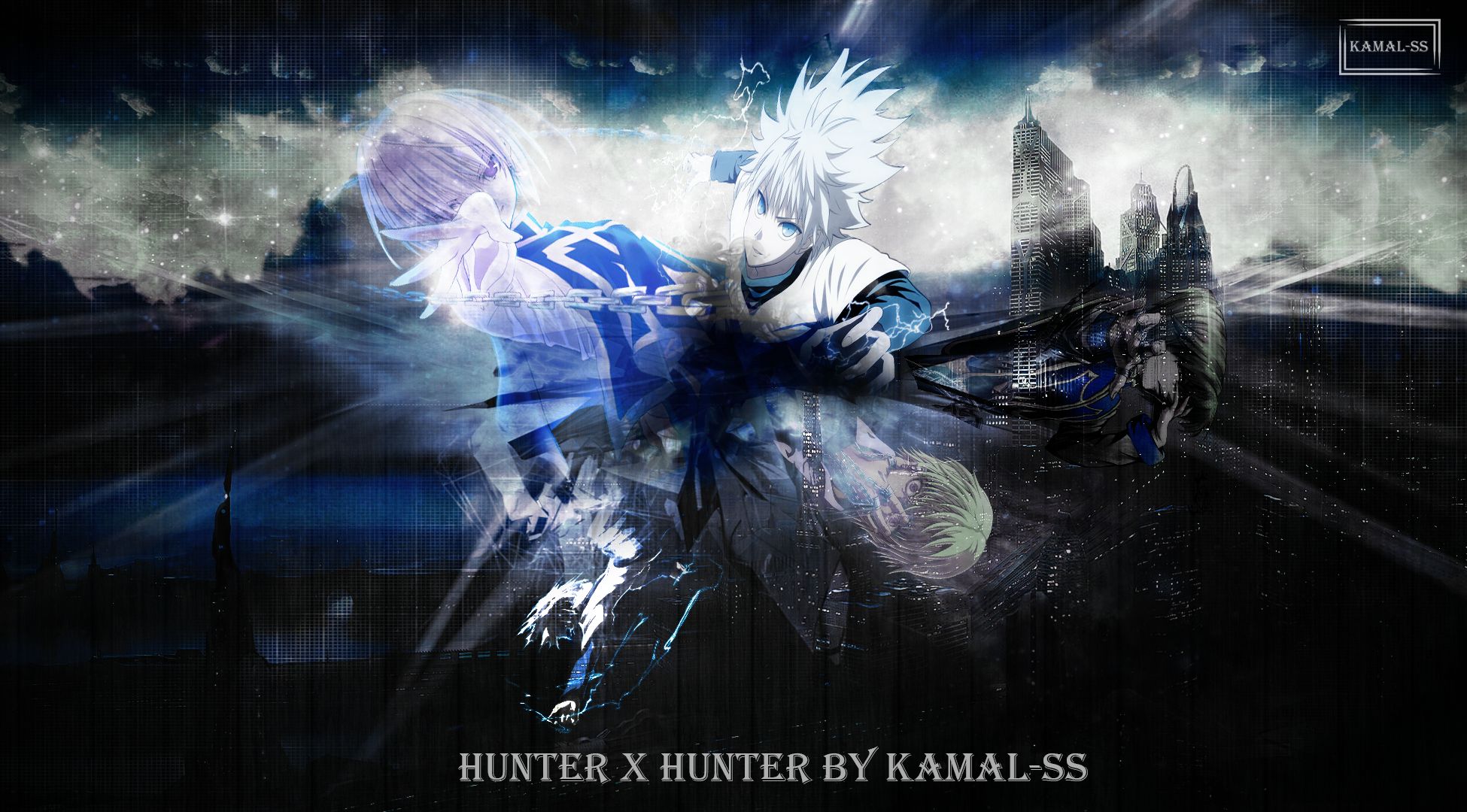 Handy-Wallpaper Animes, Hunter X Hunter, Killua Zoldyck, Kurapika (Jäger × Jäger) kostenlos herunterladen.