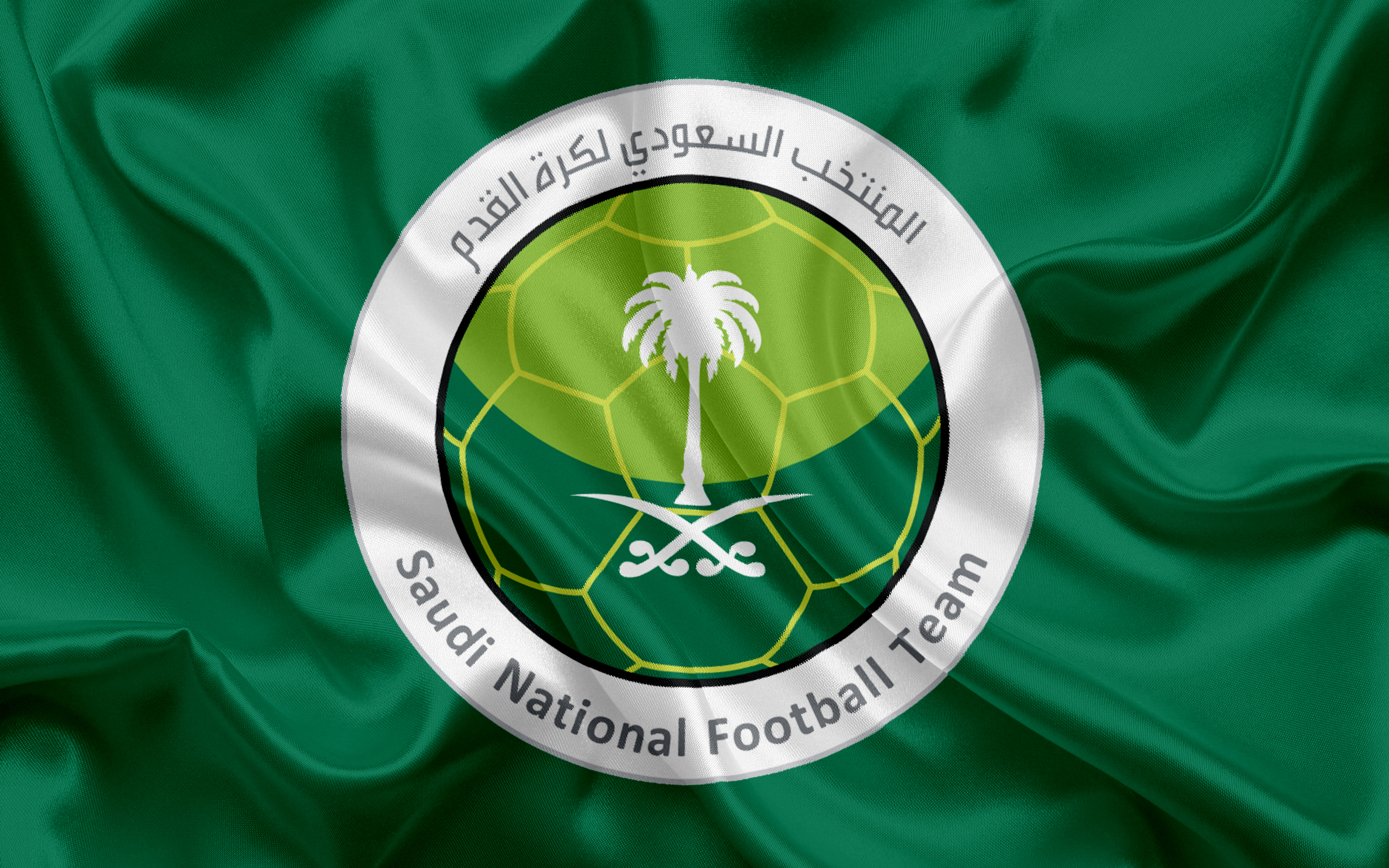 451580 завантажити шпалери спорт, збірна саудівської аравії з футболу, емблема, логотип, саудівська аравія, футбол - заставки і картинки безкоштовно