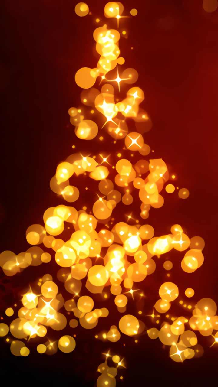 Download mobile wallpaper Light, Christmas, Holiday, Christmas Tree, Snowflake for free.