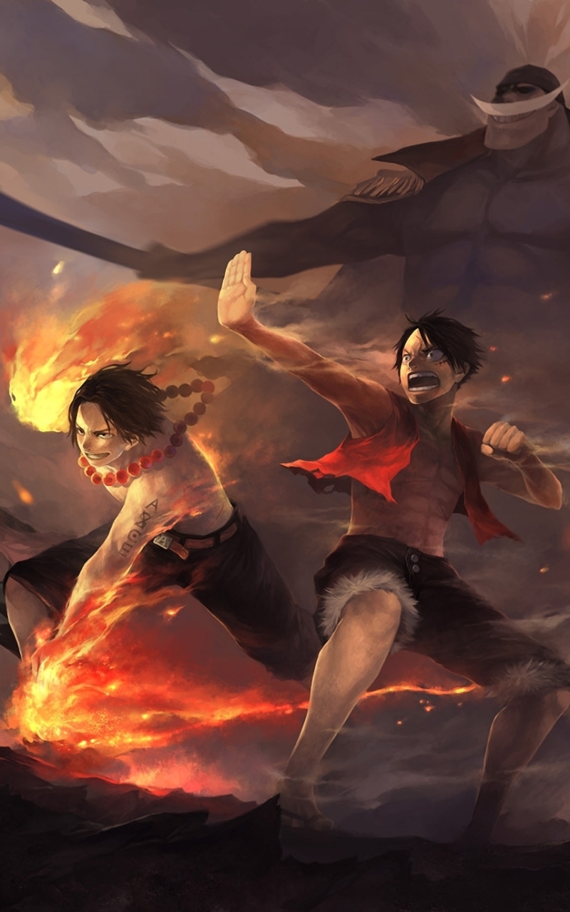 Download mobile wallpaper Anime, Portgas D Ace, One Piece, Monkey D Luffy, Edward Newgate, Marco (One Piece) for free.