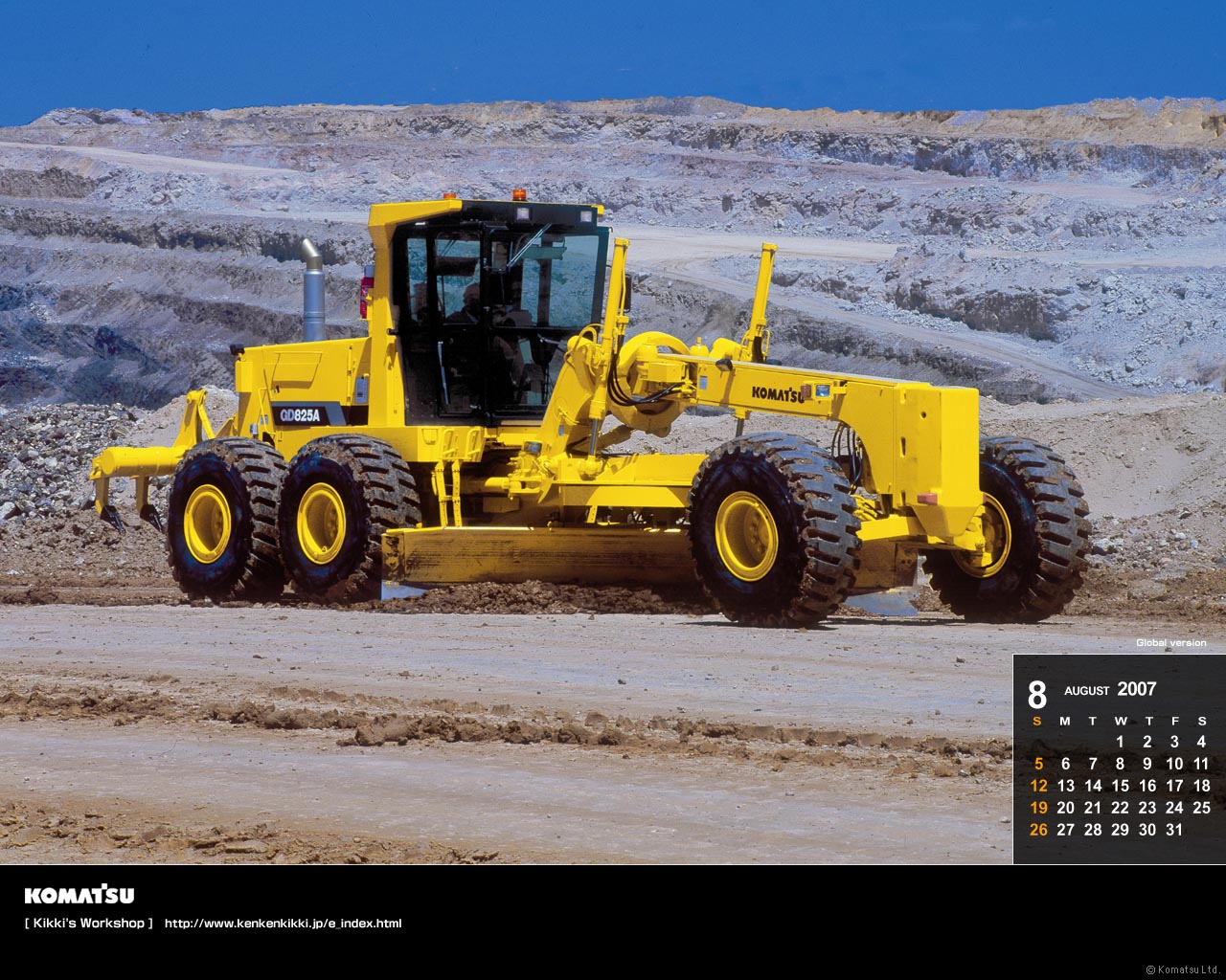 Laden Sie Komatsu Gd825 Motor Grader HD-Desktop-Hintergründe herunter