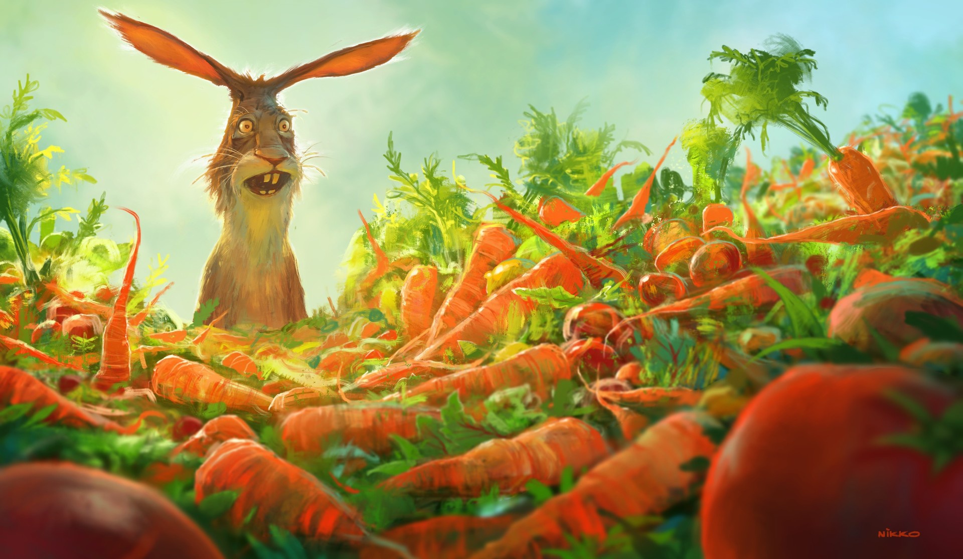 Free download wallpaper Fantasy, Animal, Rabbit, Carrot, Fantasy Animals on your PC desktop