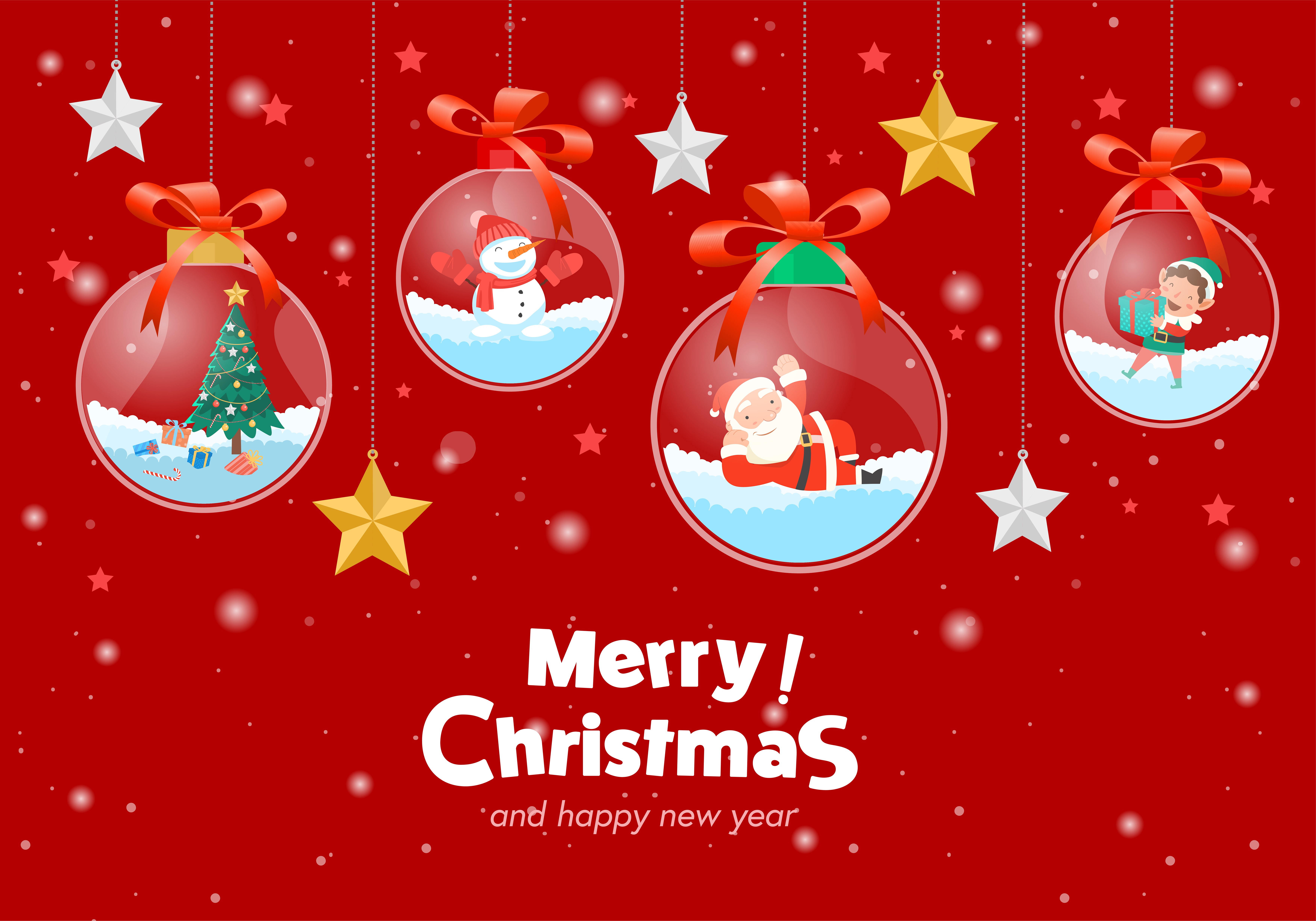 Download mobile wallpaper Christmas, Holiday, Santa, Merry Christmas, Bauble for free.