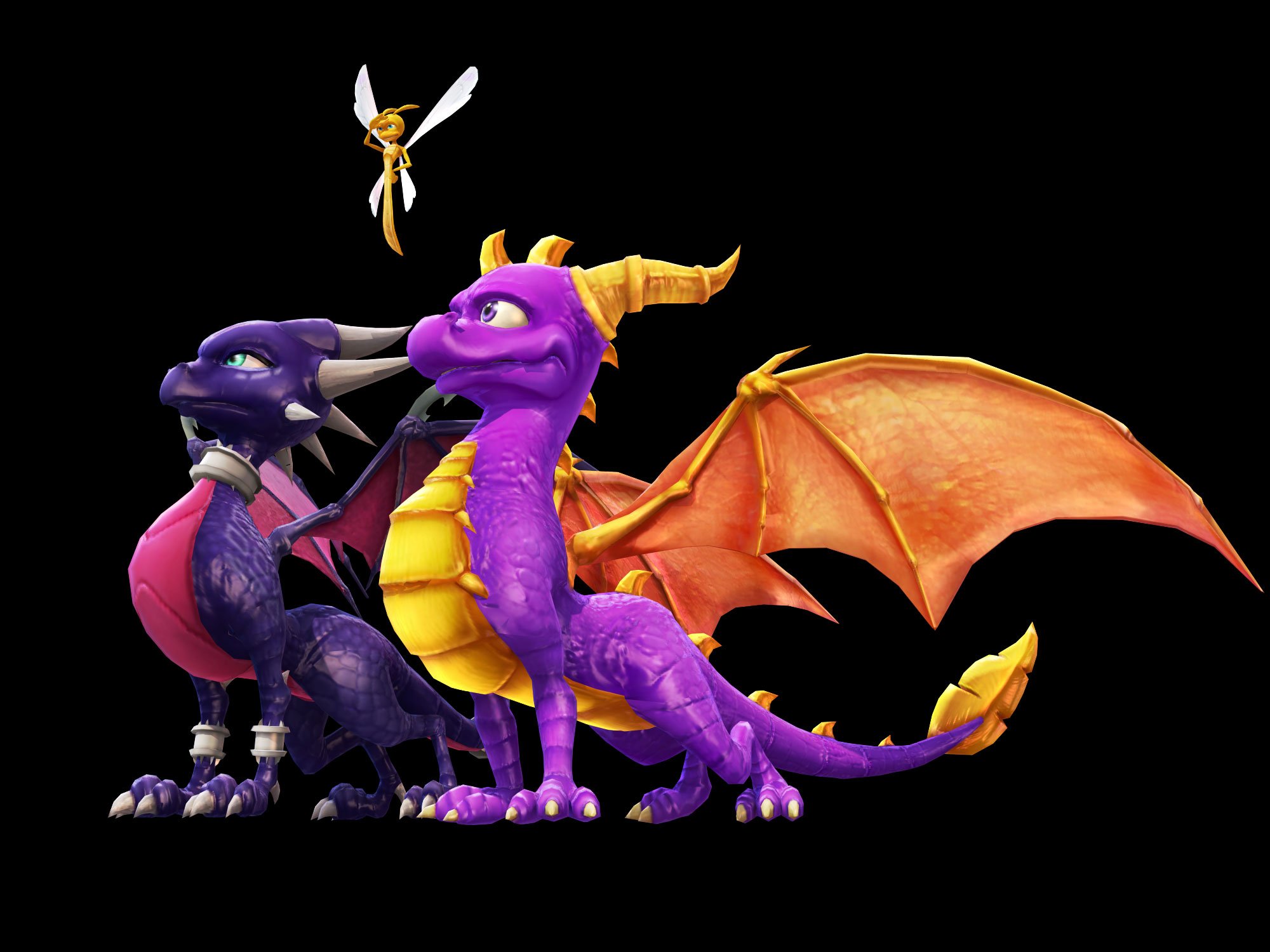 717622 скачать обои видеоигры, легенда о спайро: рассвет дракона, синдер (спайро), дракон, стрекоза спаркс, спайро (персонаж) - заставки и картинки бесплатно