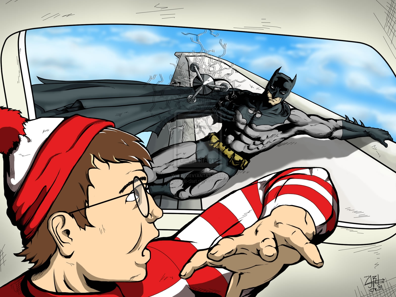 PCデスクトップに漫画, バットマン, クロスオーバー画像を無料でダウンロード