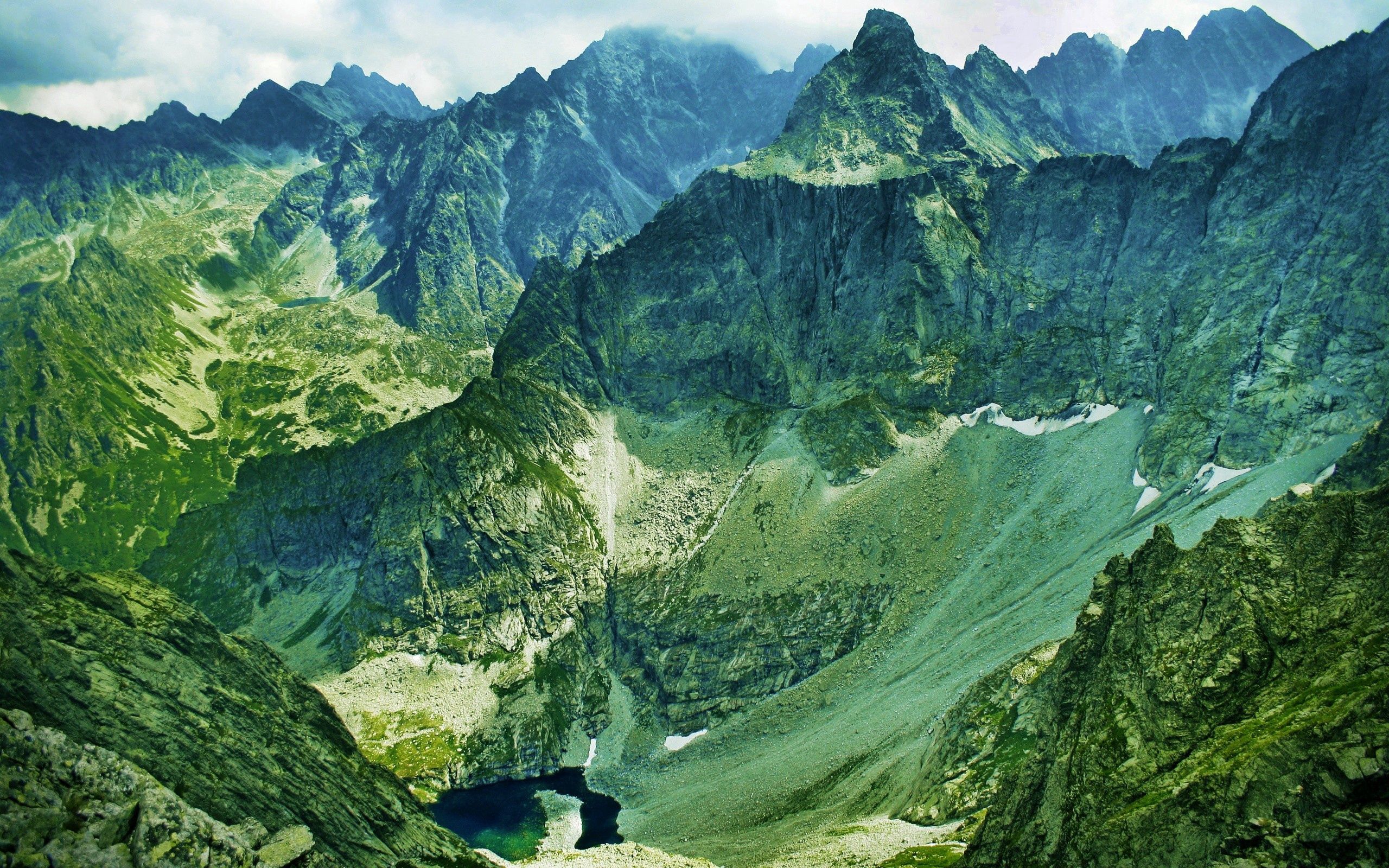 PCデスクトップに草, 山脈, 自然, スカイ画像を無料でダウンロード