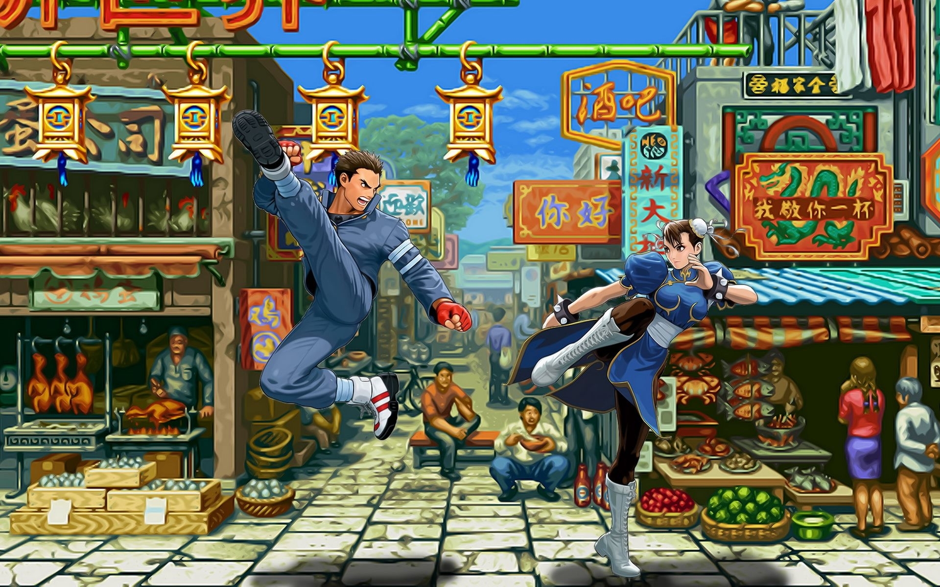 Популярные заставки и фоны Street Fighter на компьютер