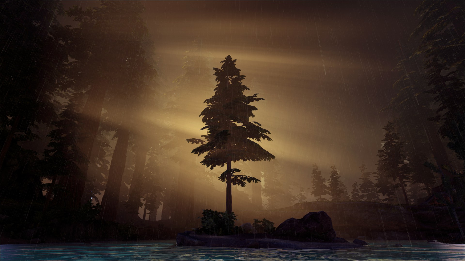 Download mobile wallpaper Tree, Sunbeam, Video Game, Ark: Survival Evolved for free.