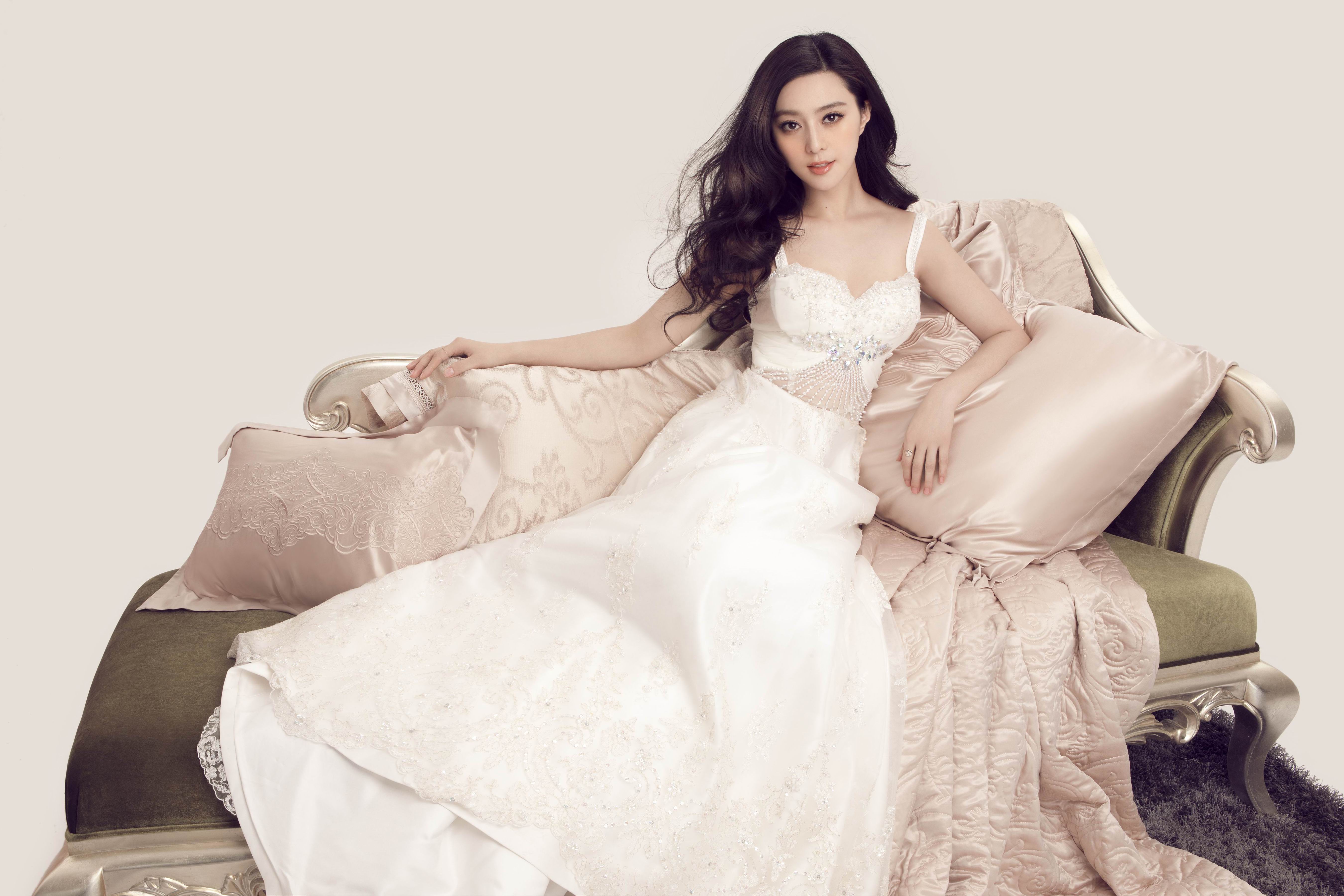 celebrity, fan bingbing, actress, chinese, couch, dress, sofa