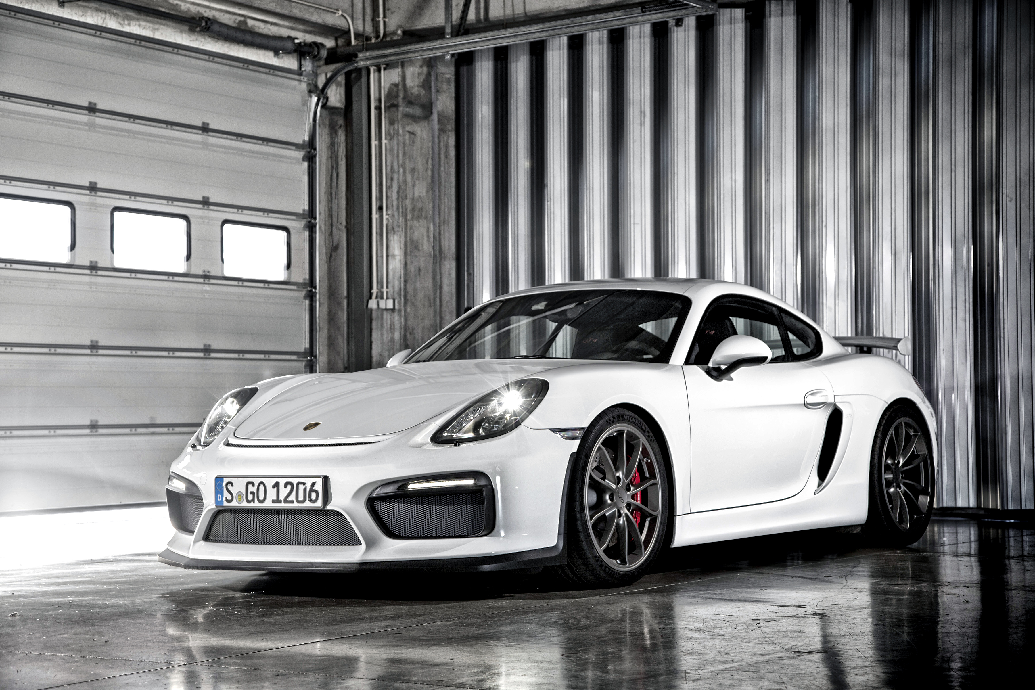 Download mobile wallpaper Porsche, Car, Porsche Cayman Gt4, Vehicles, White Car for free.