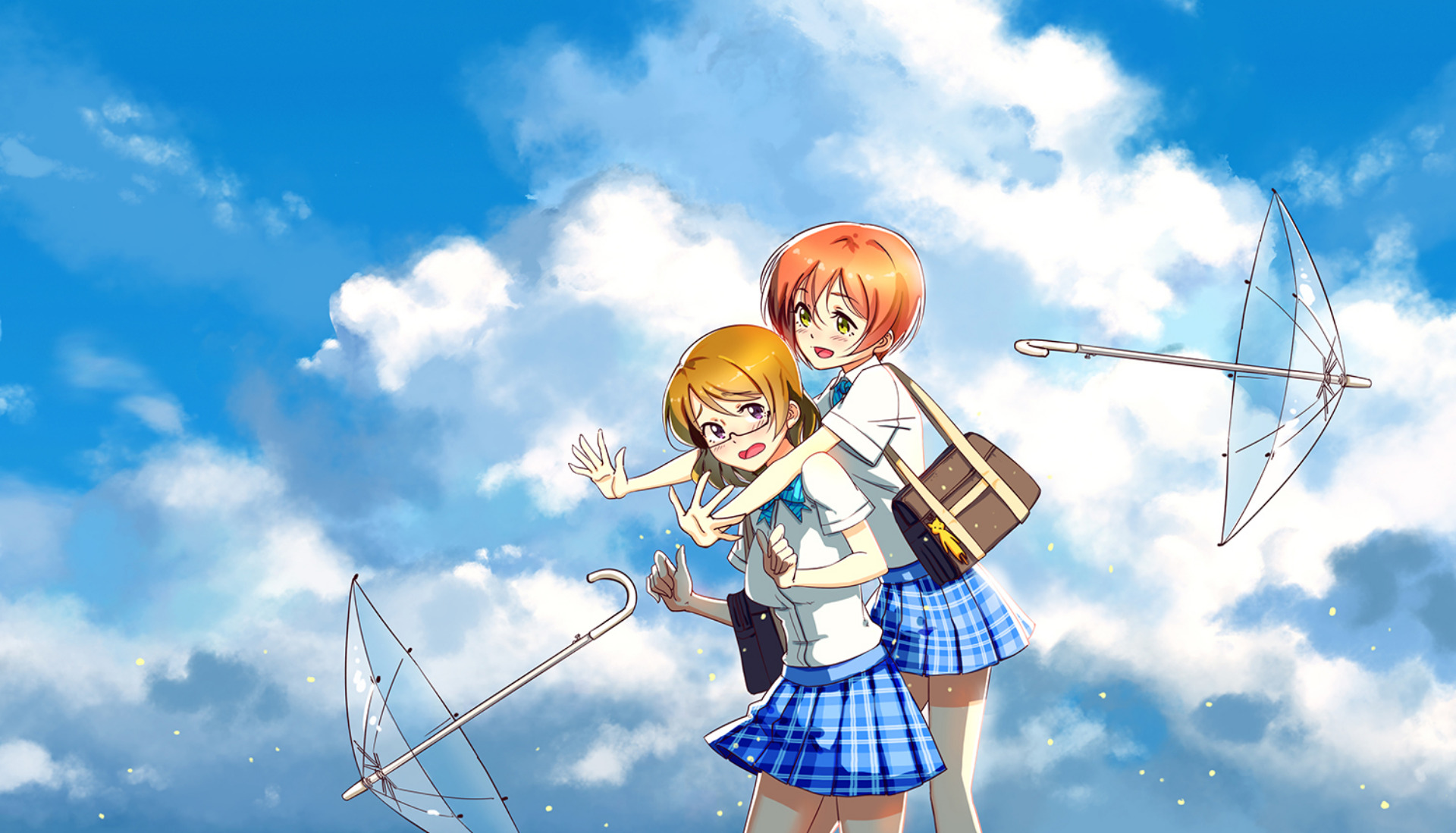 Descarga gratis la imagen Animado, Hanayo Koizumi, Rin Hoshizora, ¡ama Vive! en el escritorio de tu PC