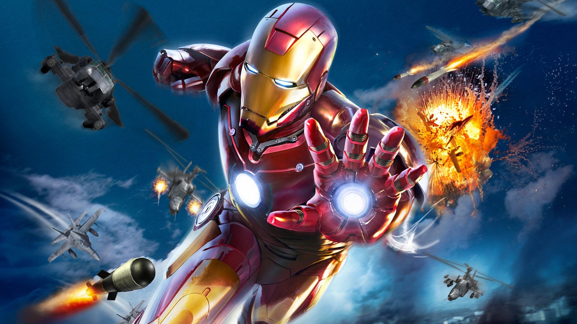Download mobile wallpaper Iron Man, Battle, Video Game for free.