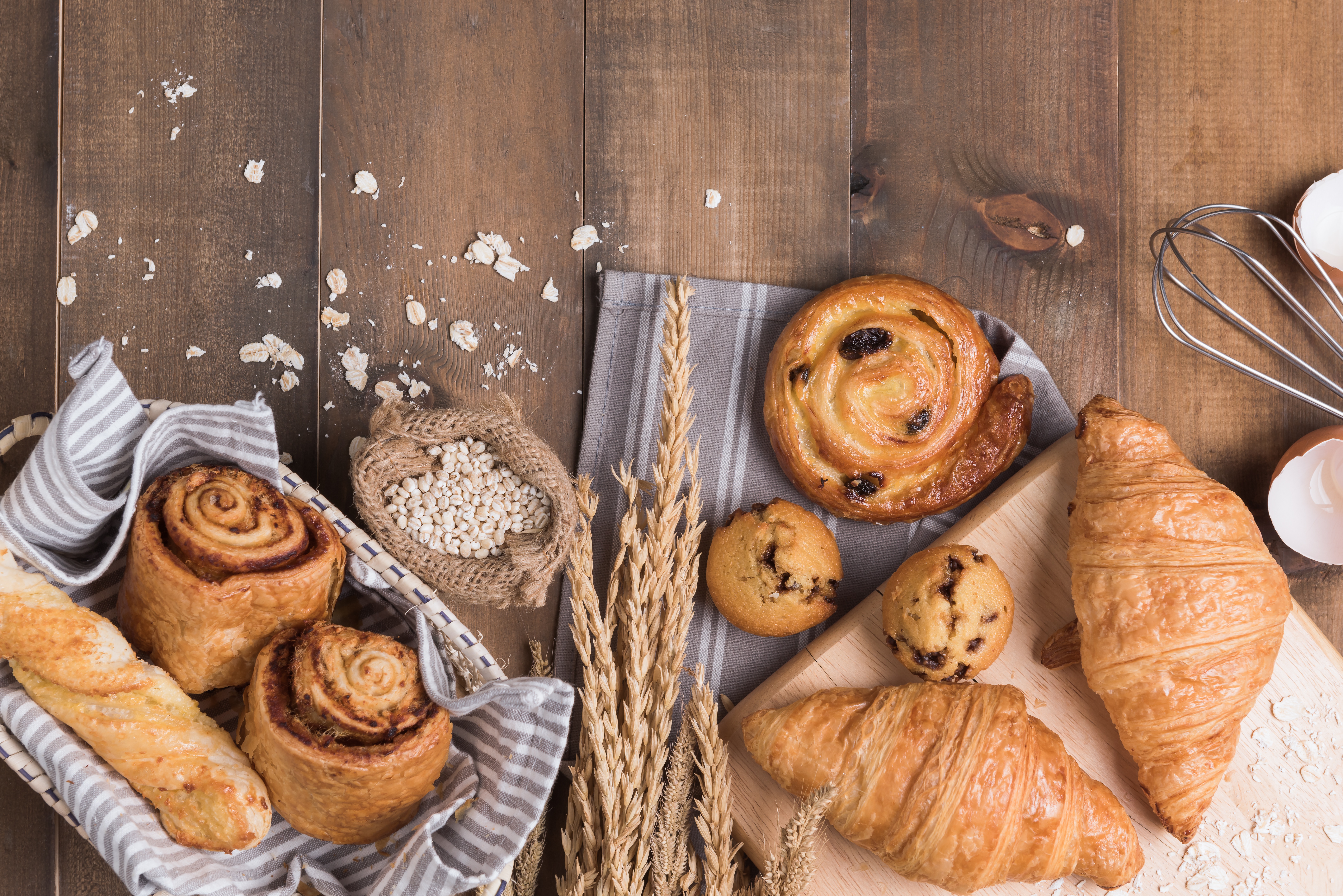 Free download wallpaper Food, Still Life, Breakfast, Croissant, Viennoiserie on your PC desktop