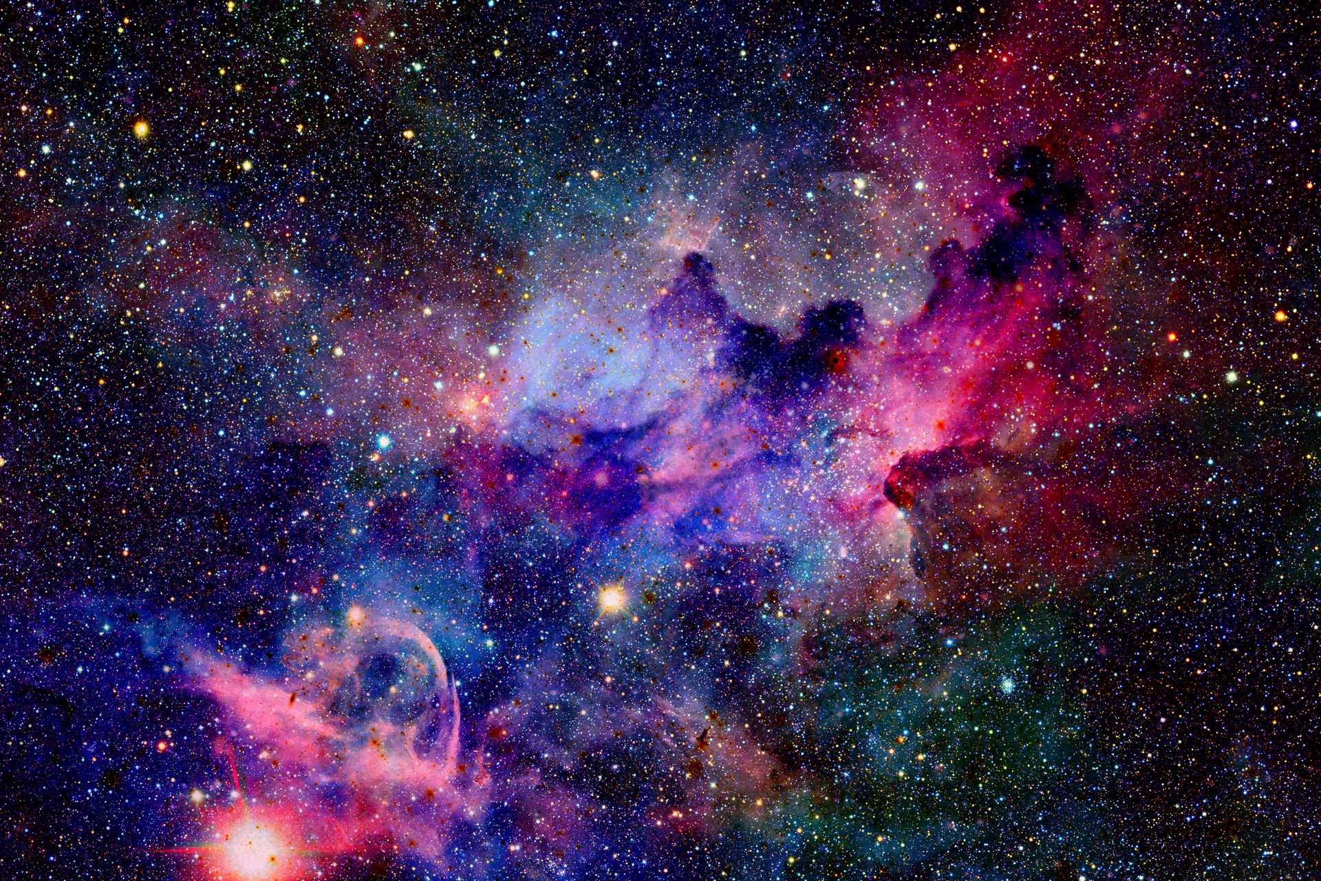 Baixar papel de parede para celular de Estrelas, Nebulosa, Galáxia, Espaço, Ficção Científica gratuito.