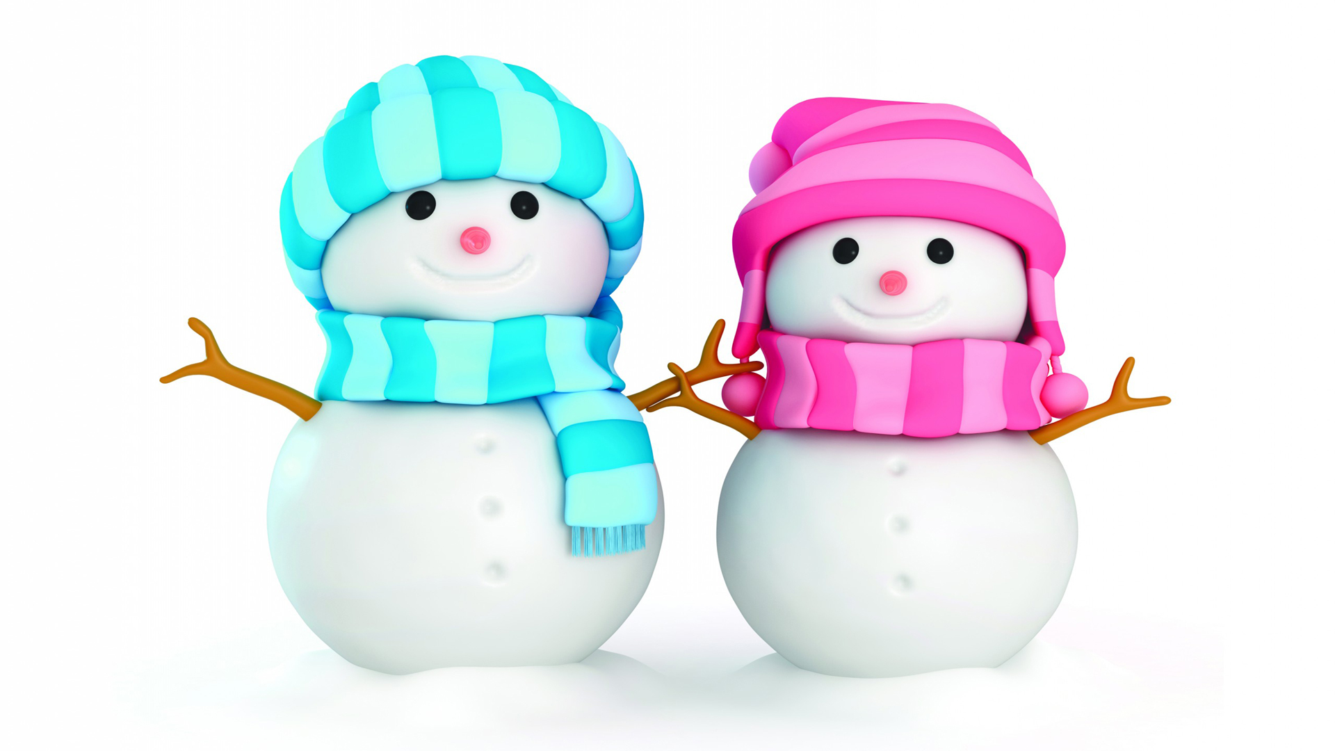 Download mobile wallpaper Snowman, Smile, Artistic for free.