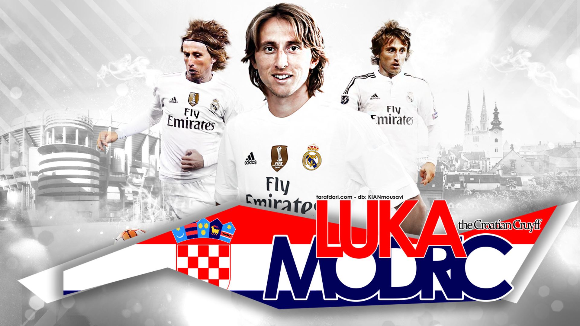 Handy-Wallpaper Sport, Fußball, Real Madrid Cf, Lukas Modrić kostenlos herunterladen.