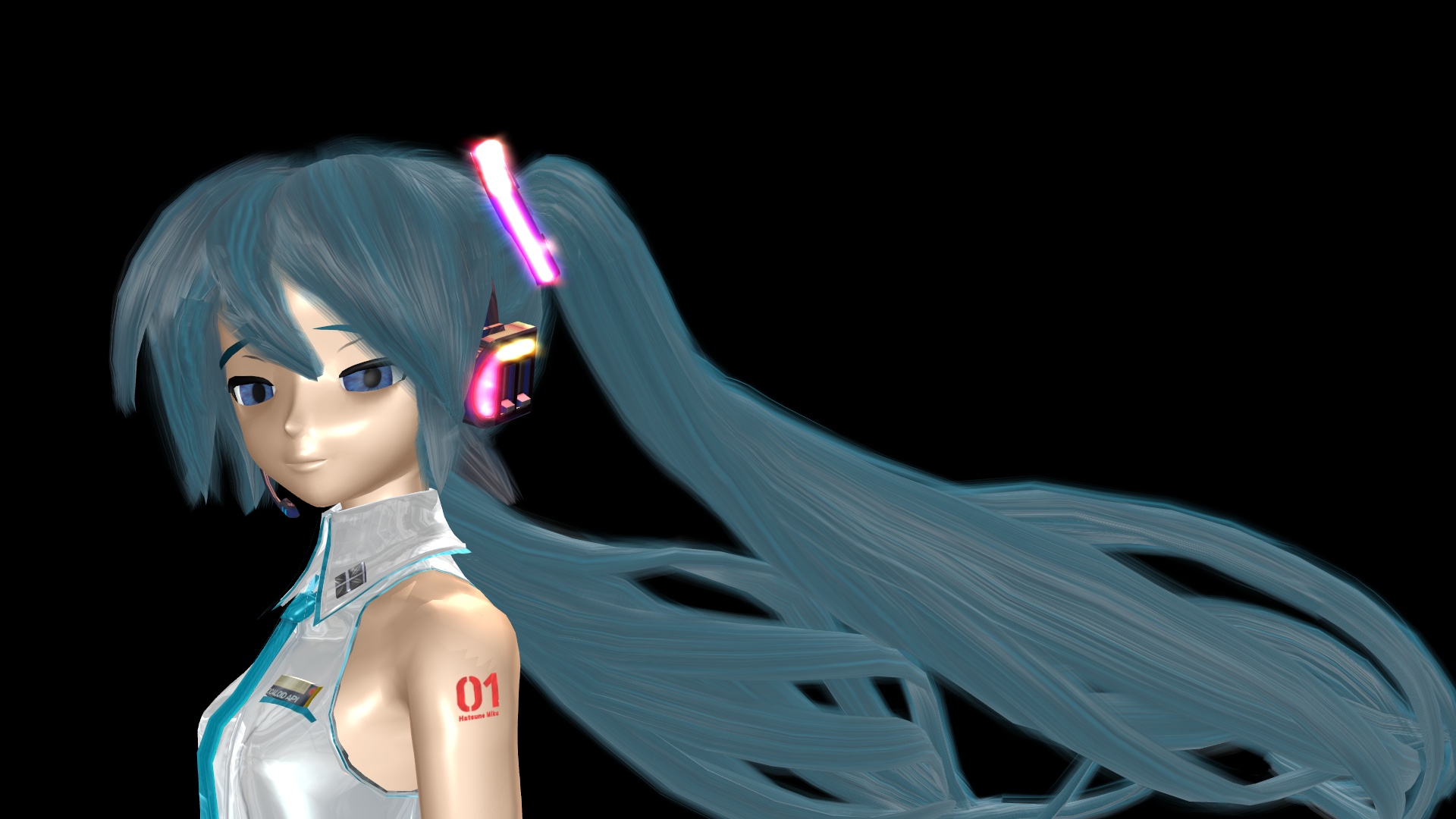 Download mobile wallpaper Anime, Vocaloid, Blue Eyes, Blue Hair, Hatsune Miku for free.