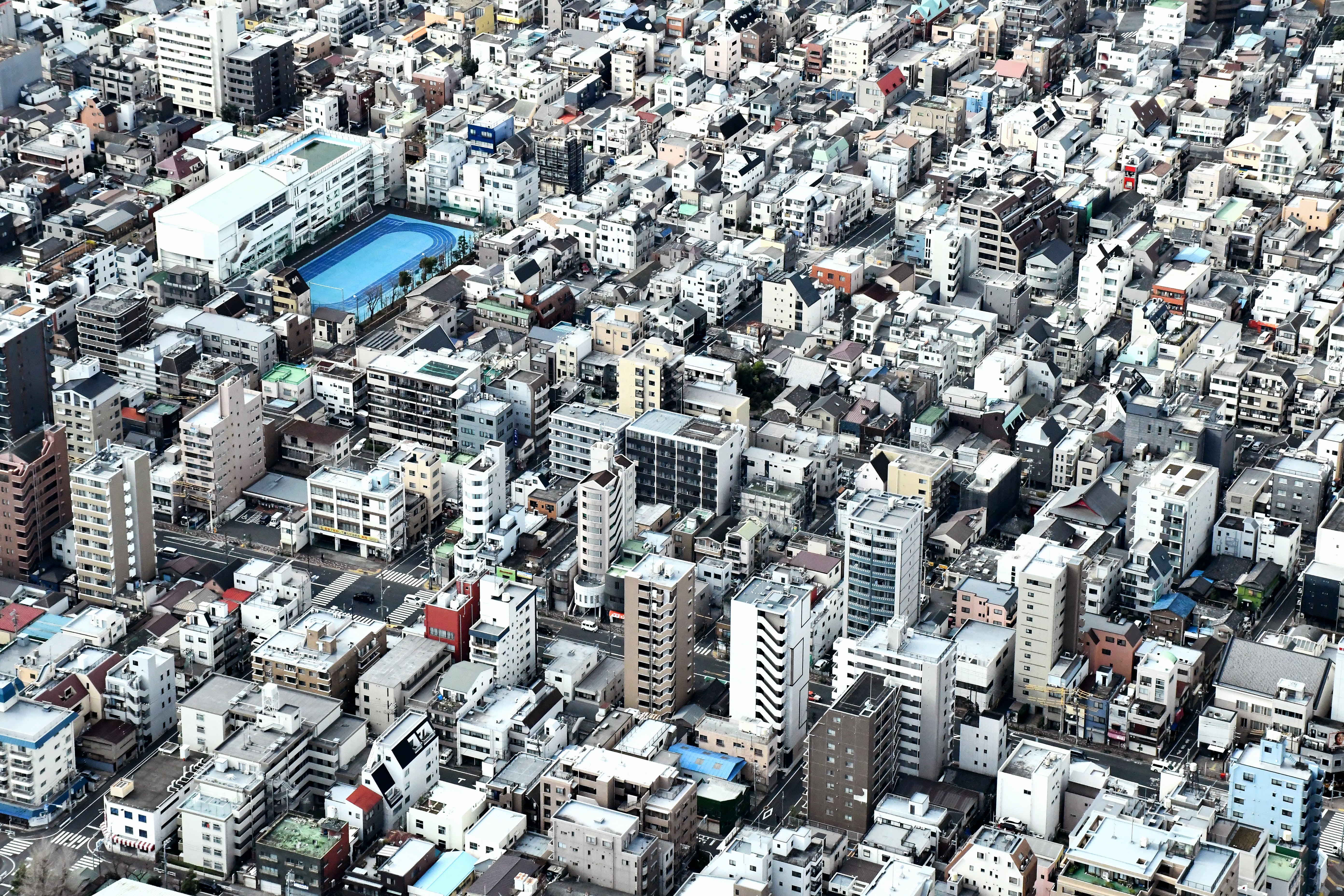 Free download wallpaper Cities, View From Above, Roof, Roofs, City, Building on your PC desktop