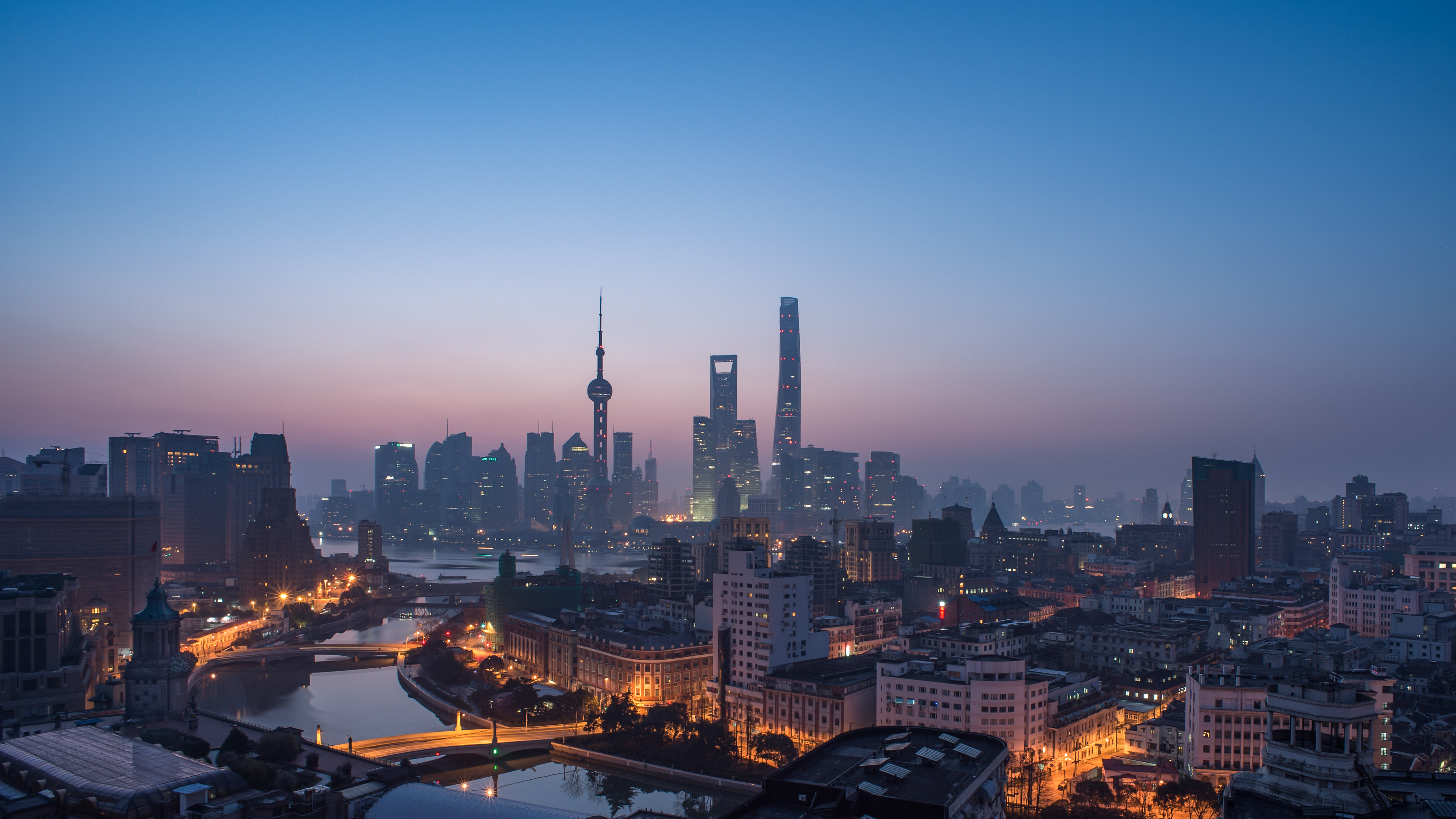 Descarga gratis la imagen Ciudades, Rascacielos, Paisaje Urbano, Shanghái, Hecho Por El Hombre en el escritorio de tu PC