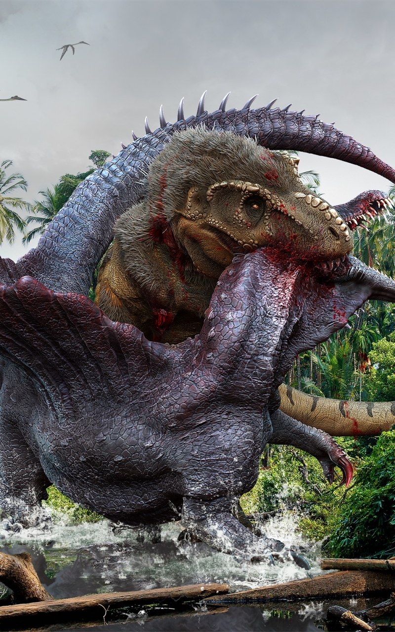 Скачать обои Спинозавр на телефон бесплатно