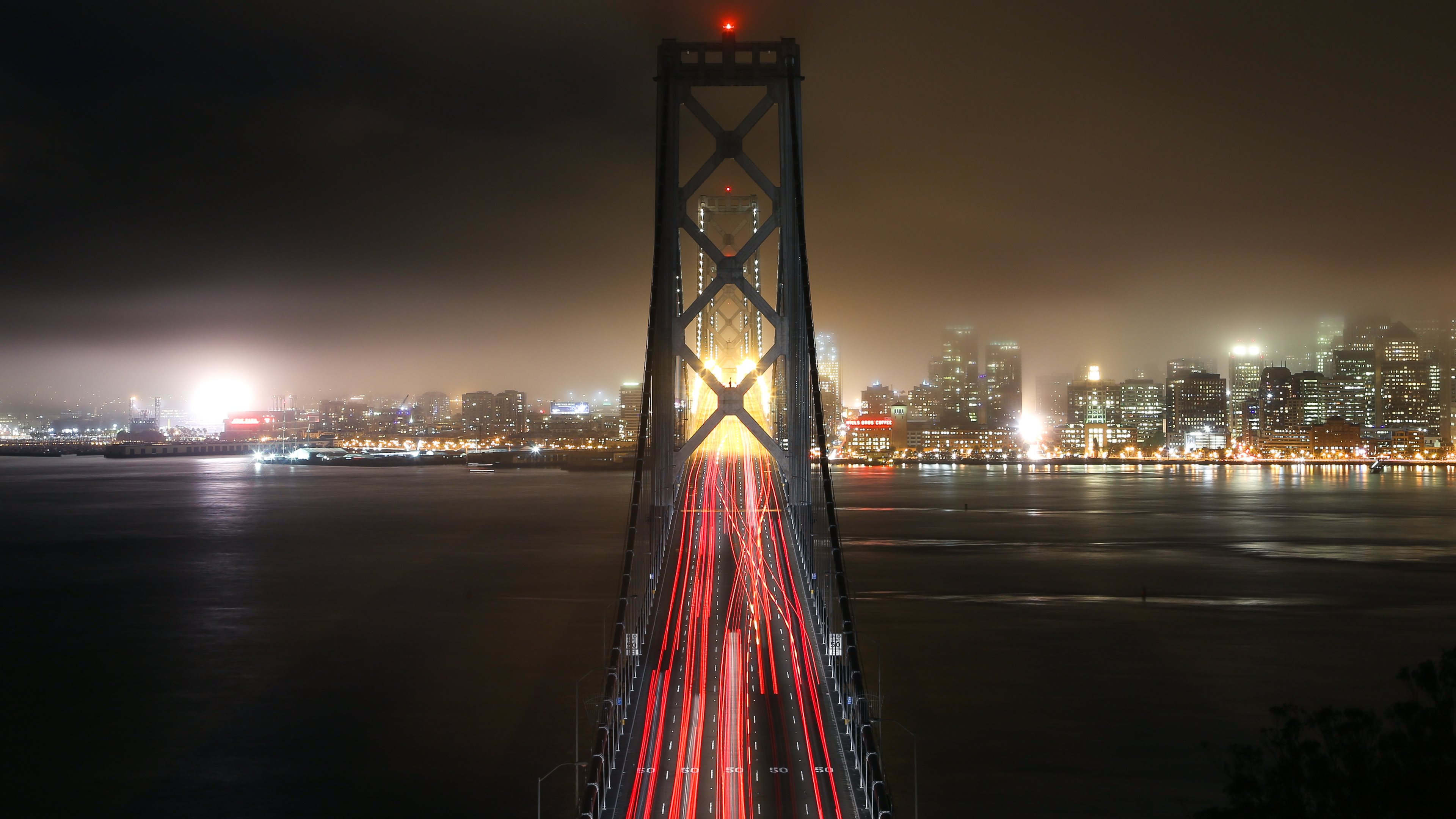 Популярные заставки и фоны Мост Между Сан Франциско И Оклендом на компьютер
