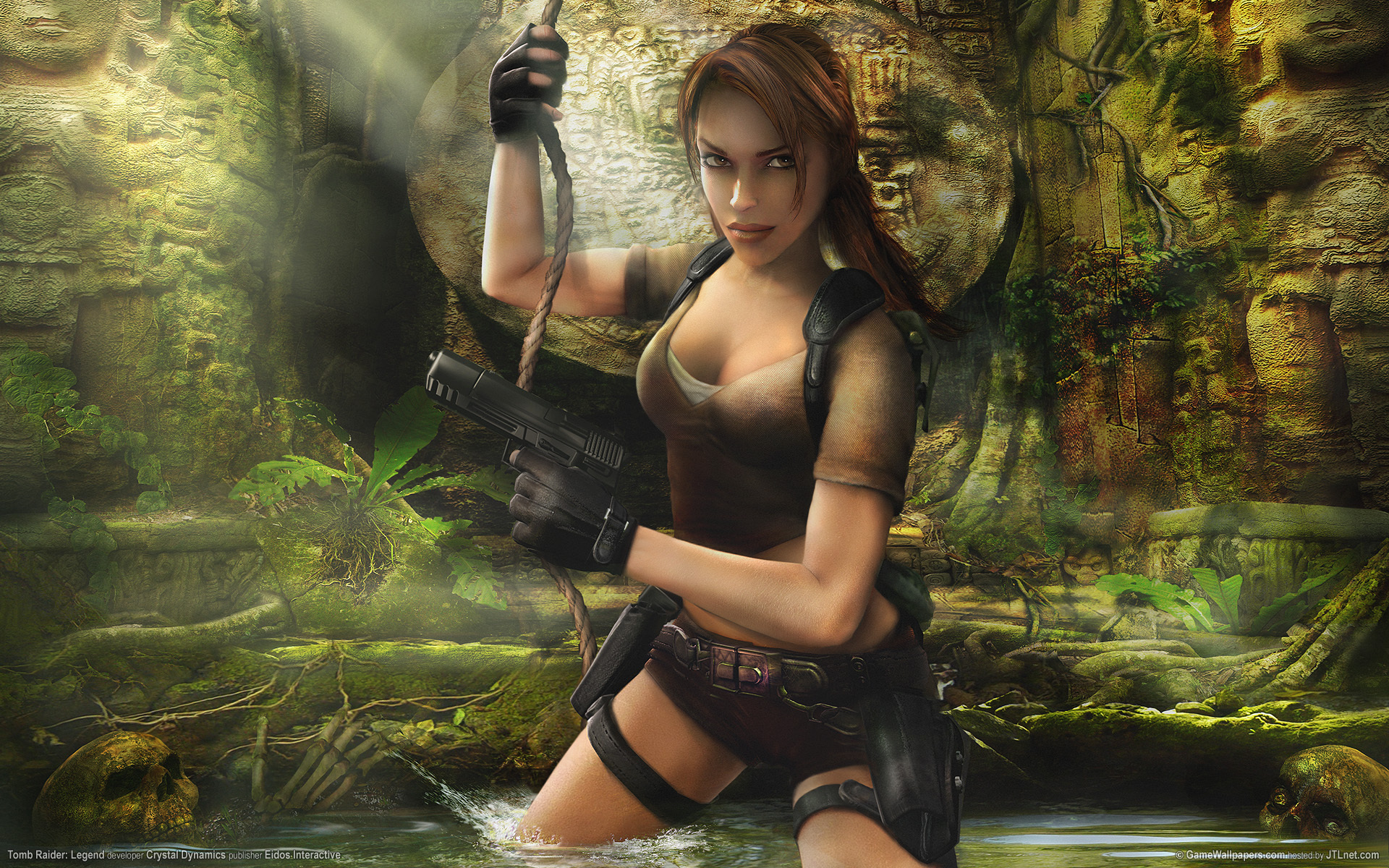 Die besten Lara Croft Tomb Raider: Legend-Hintergründe für den Telefonbildschirm