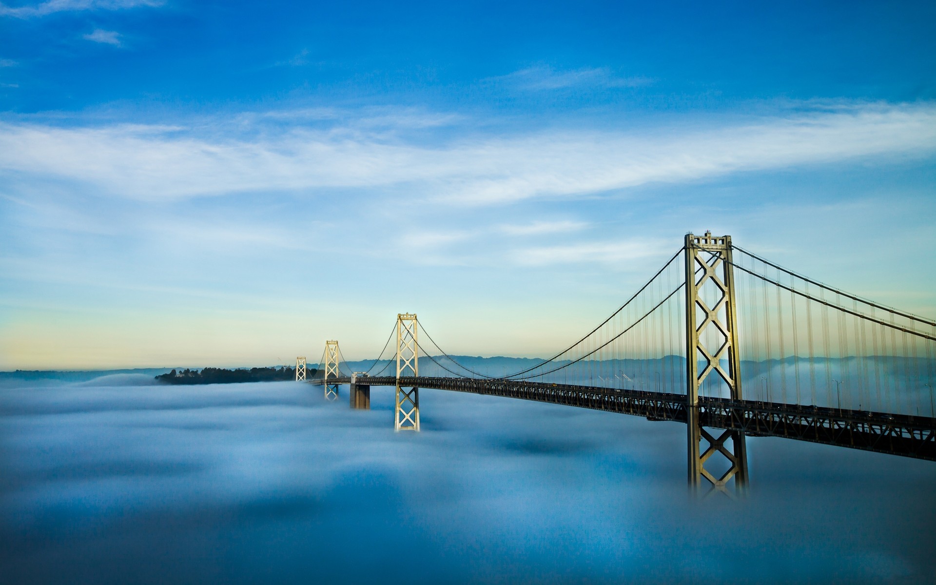 Baixe gratuitamente a imagem Ponte São Francisco Oakland Bay, São Francisco, Pontes, Feito Pelo Homem na área de trabalho do seu PC