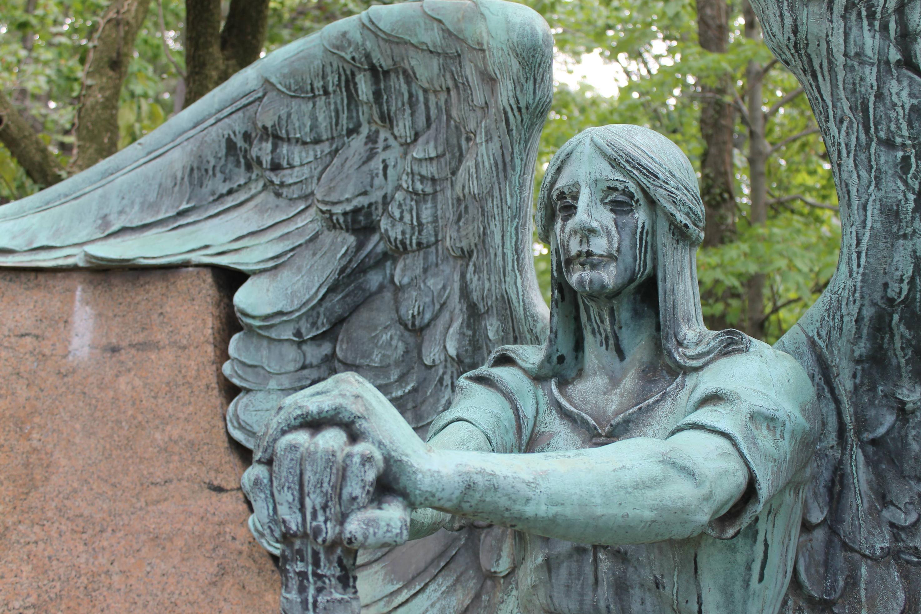 563817 завантажити шпалери створено людиною, статуя ангела, статуя - заставки і картинки безкоштовно
