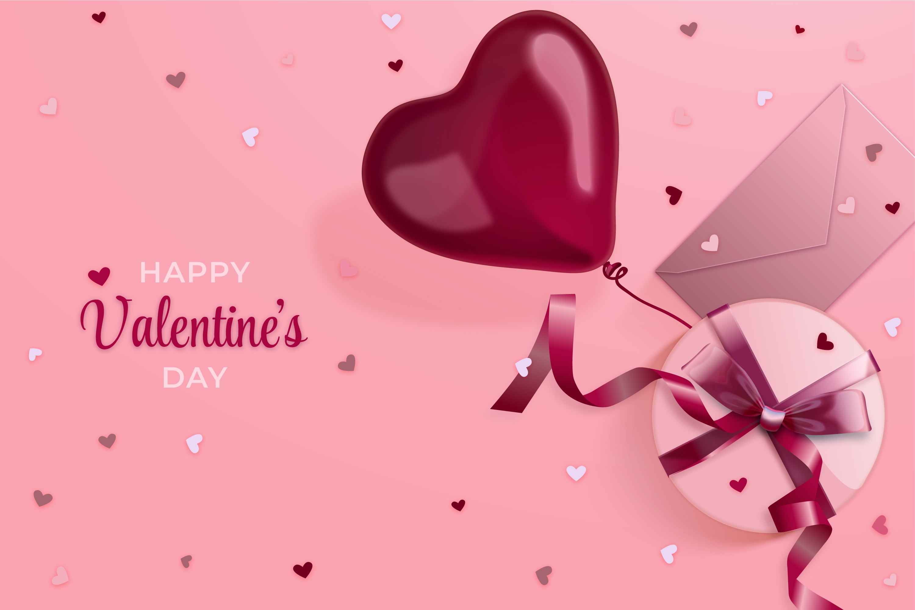 Free download wallpaper Valentine's Day, Holiday, Balloon, Happy Valentine's Day on your PC desktop