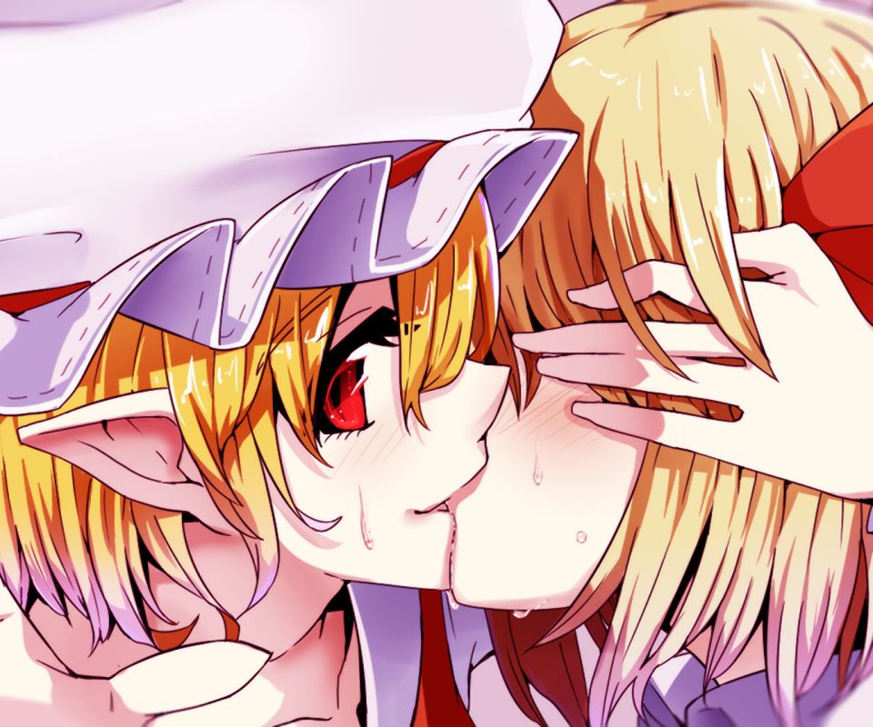 Handy-Wallpaper Animes, Flandre Scarlet, Tuhu, Rumia (Touhou) kostenlos herunterladen.