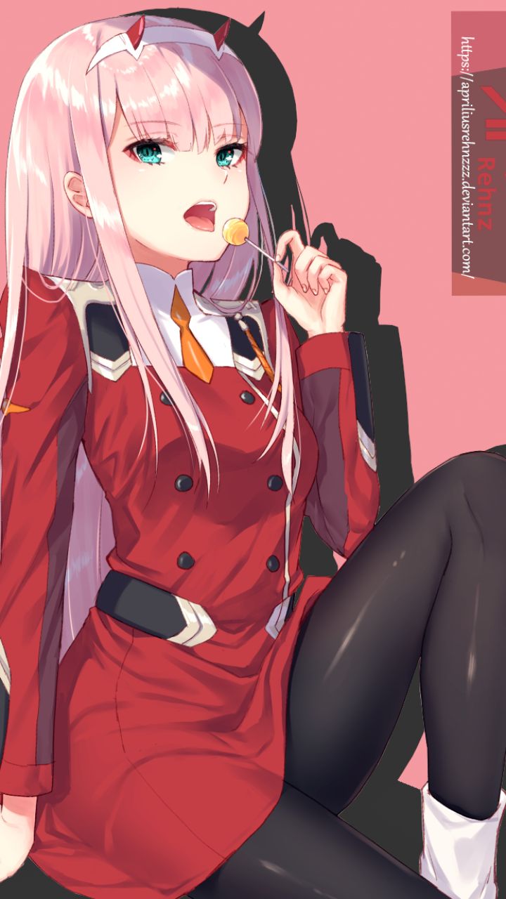 Handy-Wallpaper Animes, Darling In The Franxx, Zero Two (Liebling Im Franxx) kostenlos herunterladen.