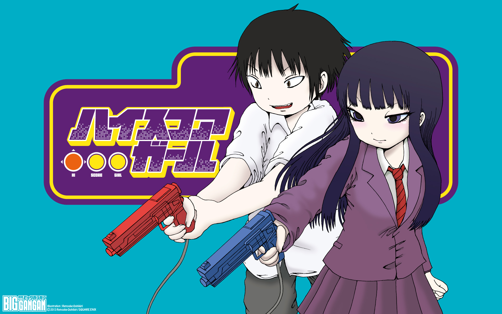 high score girl, anime, yaguchi haruo, ōno akira