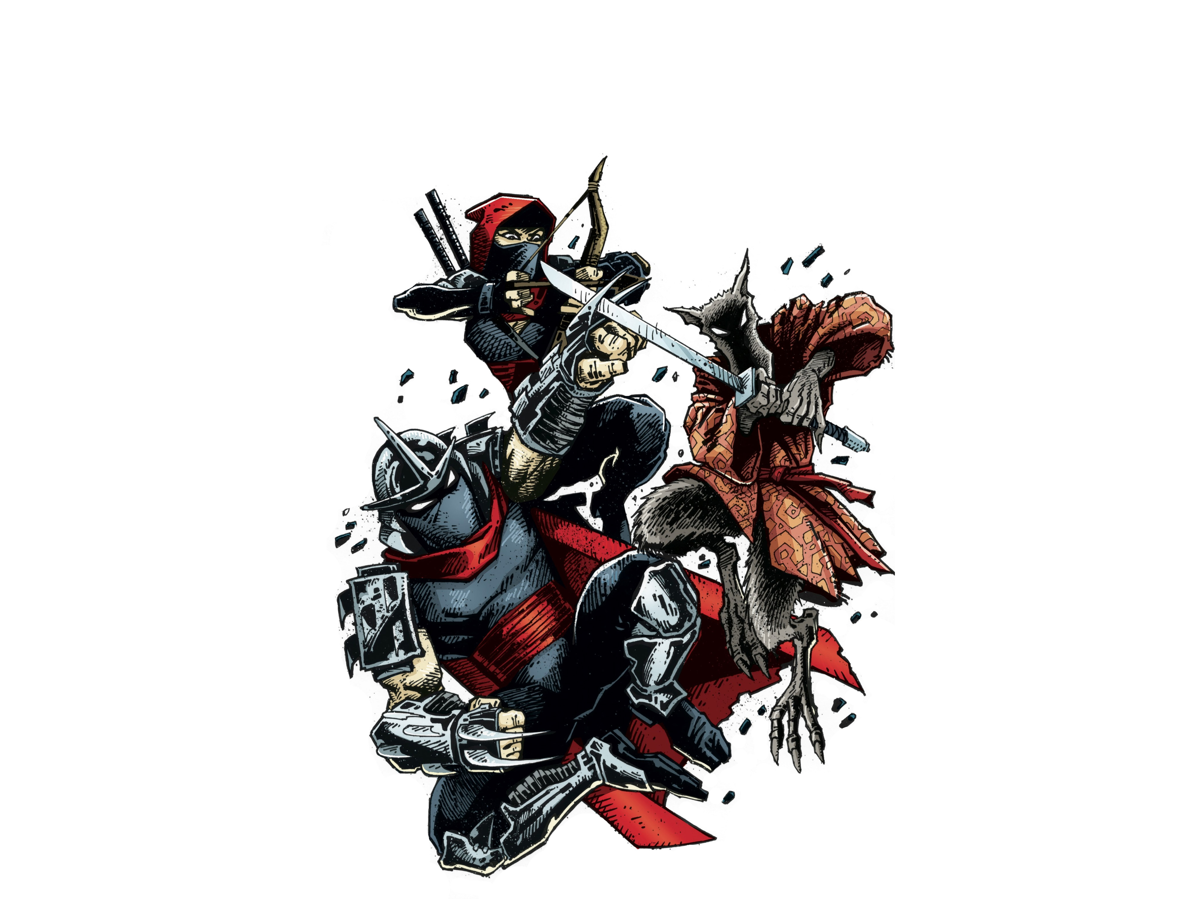 Baixar papel de parede para celular de História Em Quadrinhos, As Tartarugas Ninja: O Retorno, Lasca Mestre gratuito.