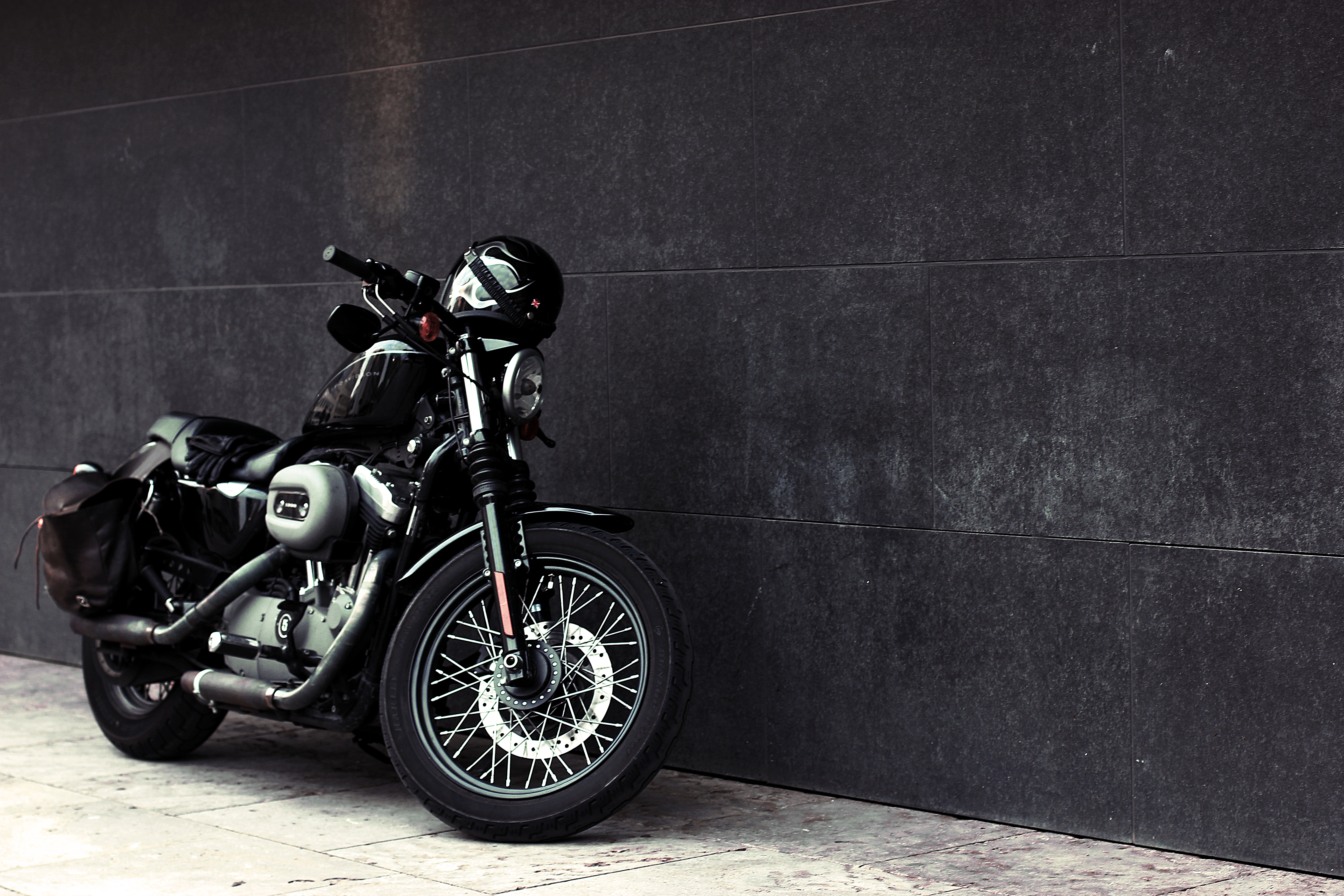 Horizontal Wallpaper bike, motorcycles, helmet, motorcycle, wheel, headlight