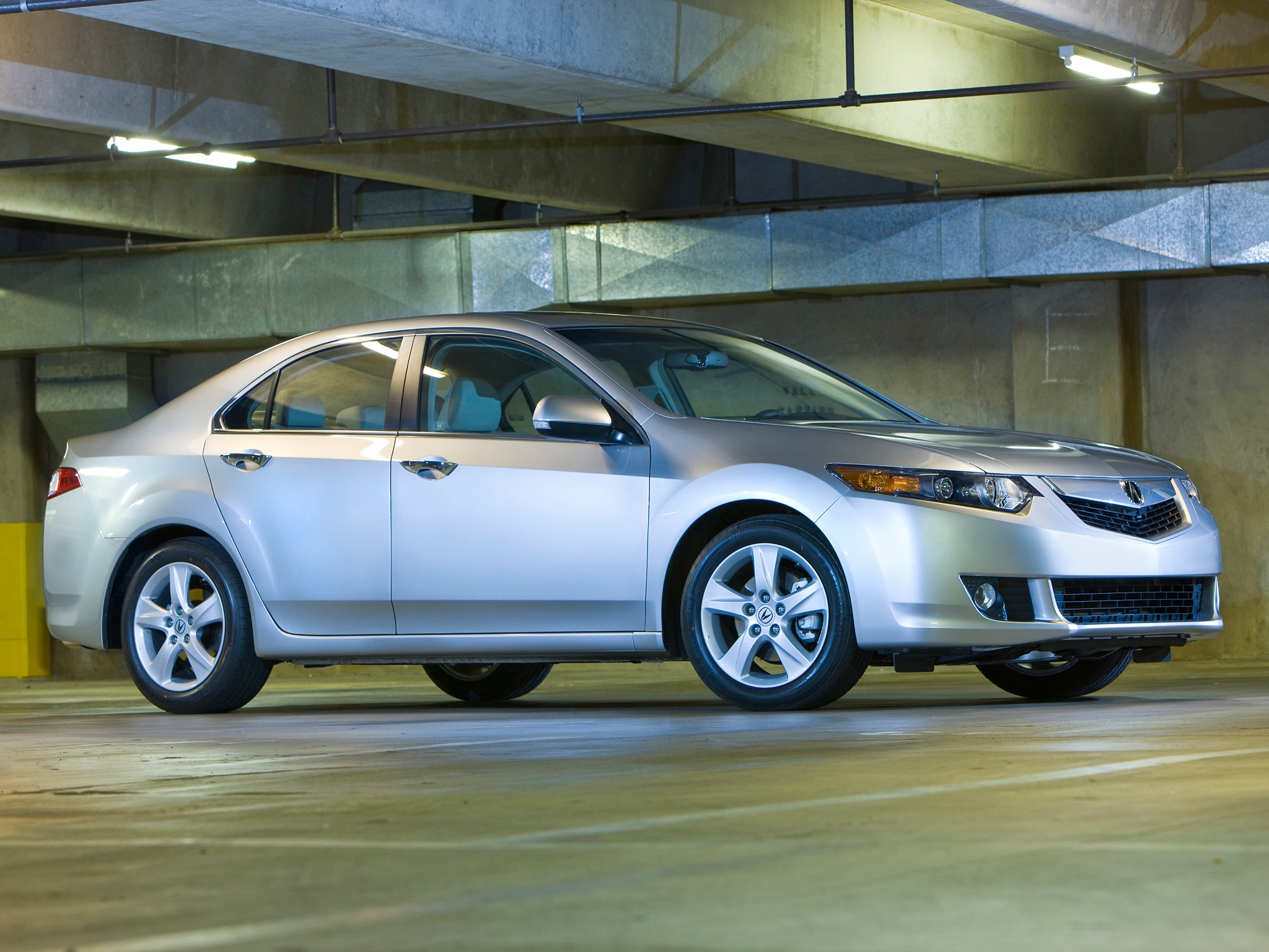 auto, acura, cars, building, side view, style, akura, 2008, silver metallic, tsx wallpapers for tablet