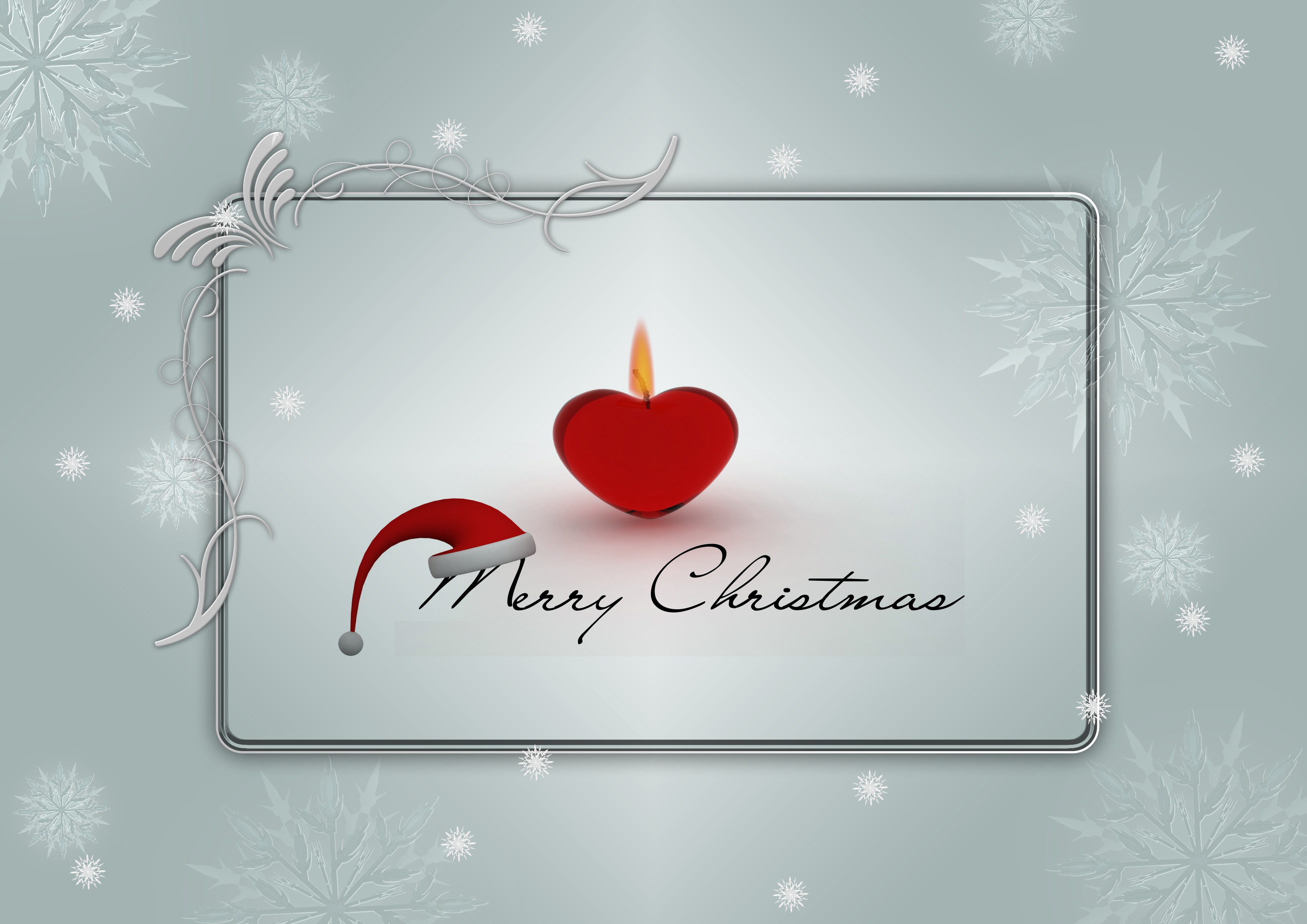 snowflake, holiday, christmas, card, merry christmas, silver