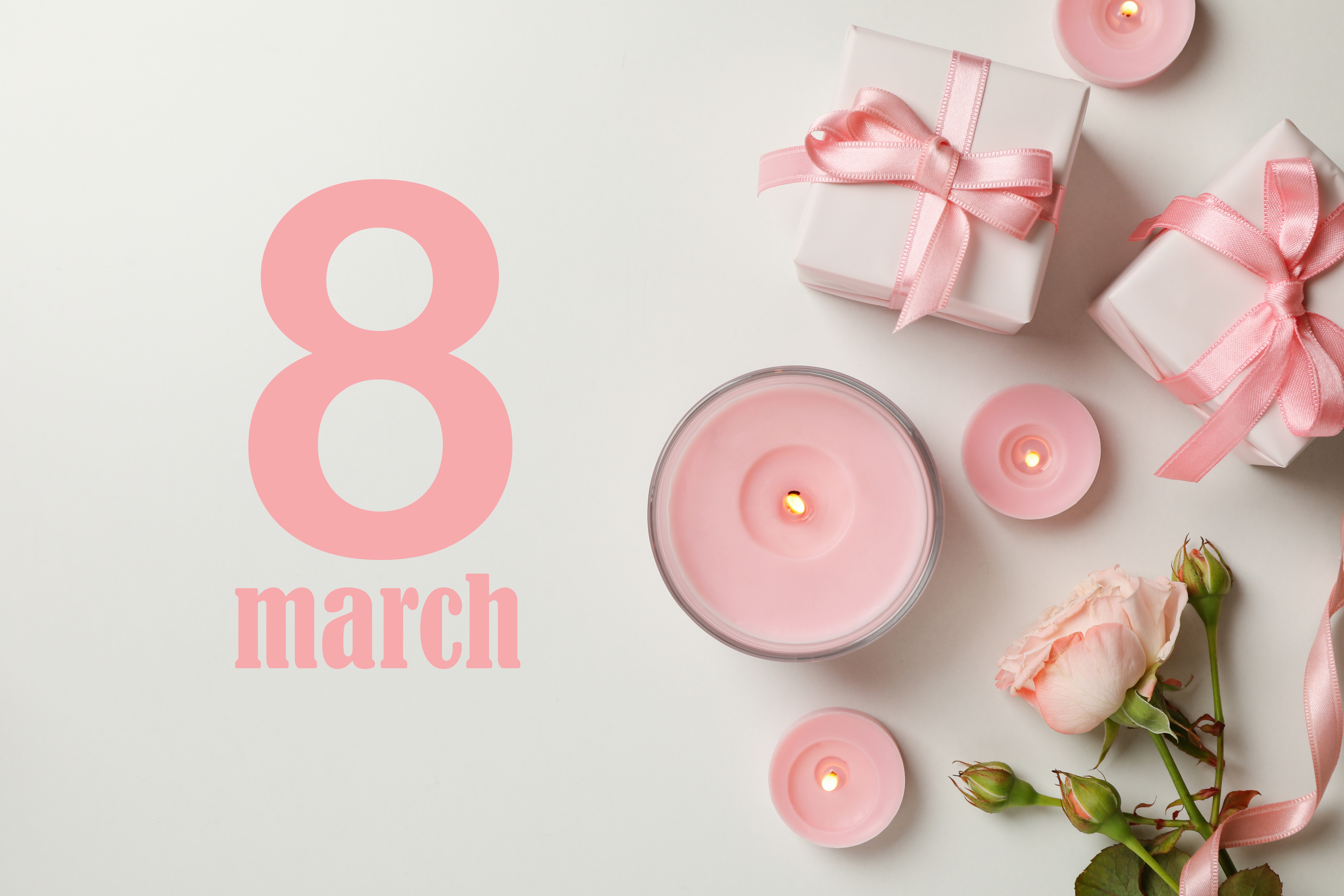 Laden Sie das Feiertage, Kerze, Internationaler Frauentag-Bild kostenlos auf Ihren PC-Desktop herunter