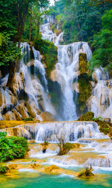Скачать картинку Водопады, Водопад, Вьетнам, Земля/природа в телефон бесплатно.