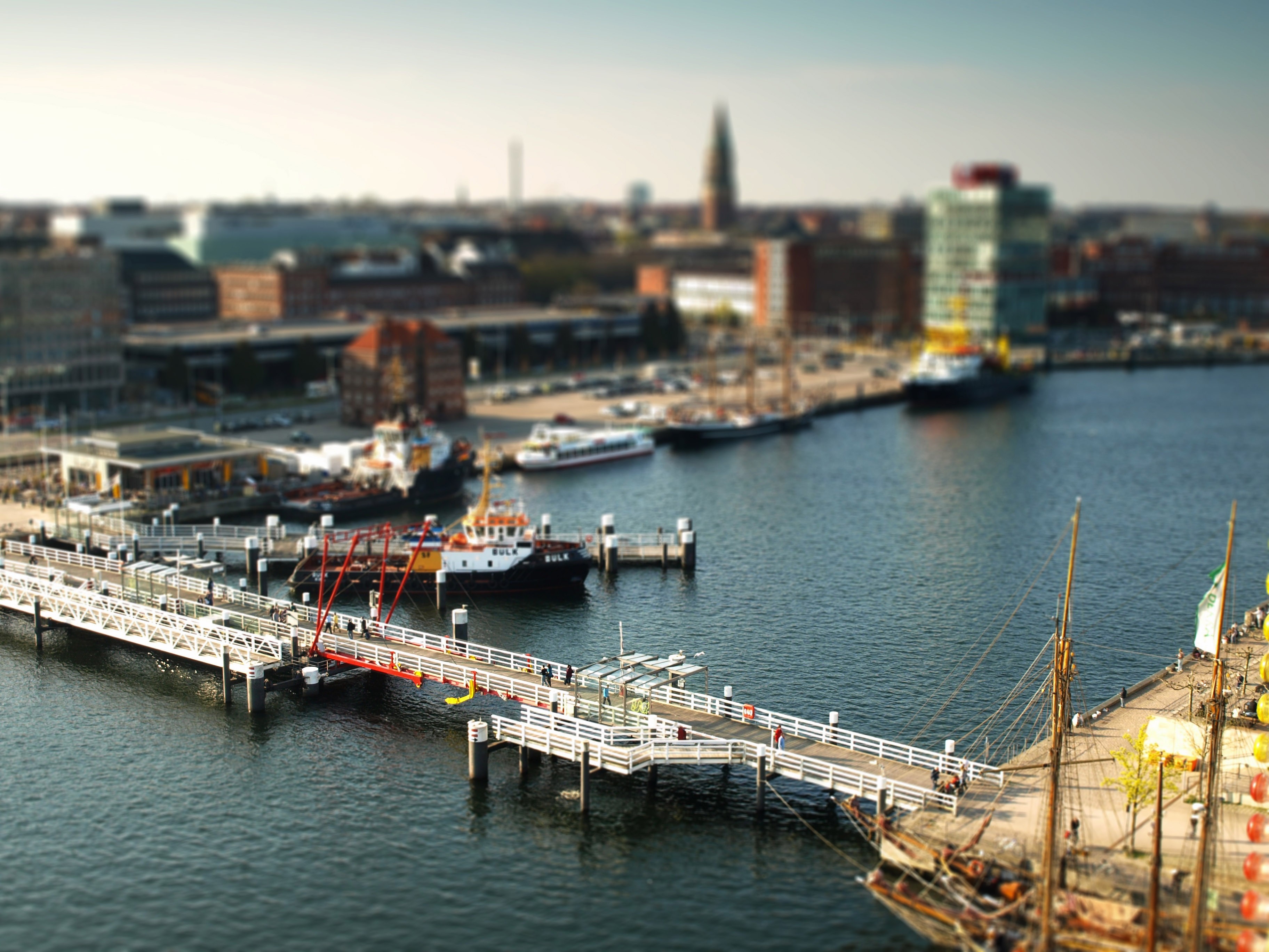 Free download wallpaper Ship, Photography, Tilt Shift on your PC desktop