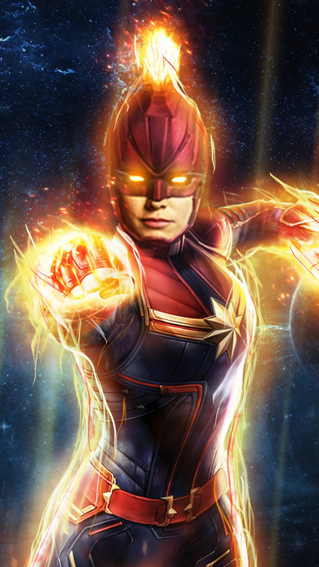 Download mobile wallpaper Movie, Captain Marvel for free.