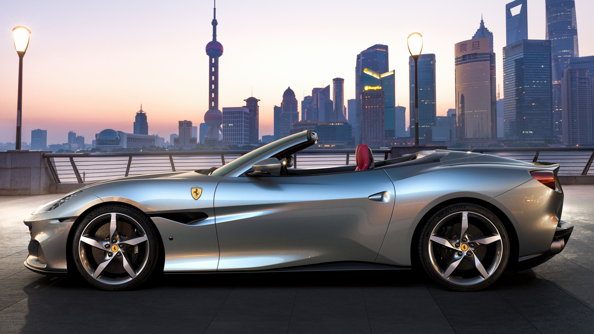 Descarga gratuita de fondo de pantalla para móvil de Ferrari, Coche, Convertible, Gran Turismo, Vehículos, Coche De Plata, Ferrari Portofino M.
