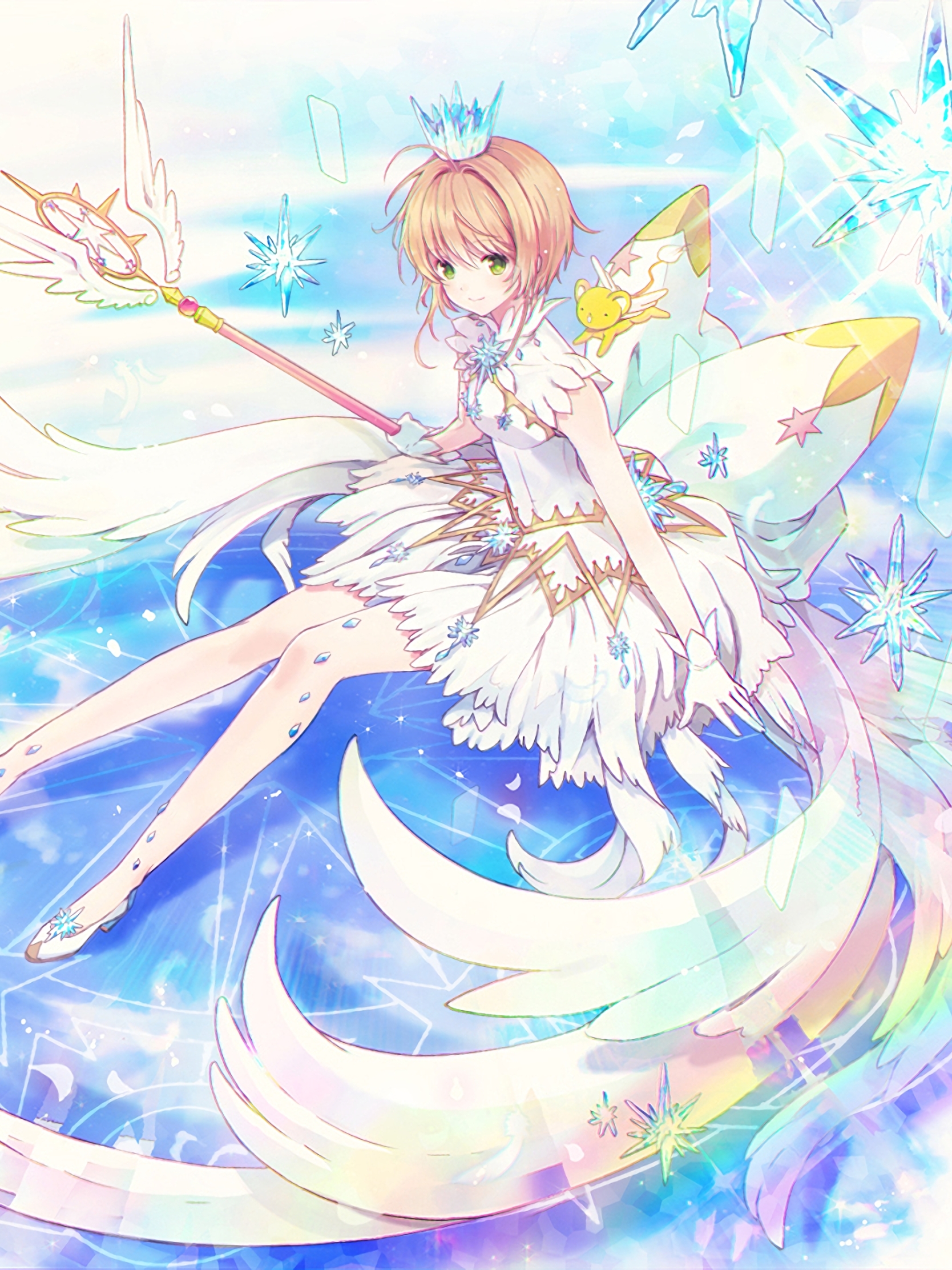 Descarga gratuita de fondo de pantalla para móvil de Animado, Sakura Cazadora De Cartas, Sakura Kinomoto, Keroberos (Card Captor Sakura).