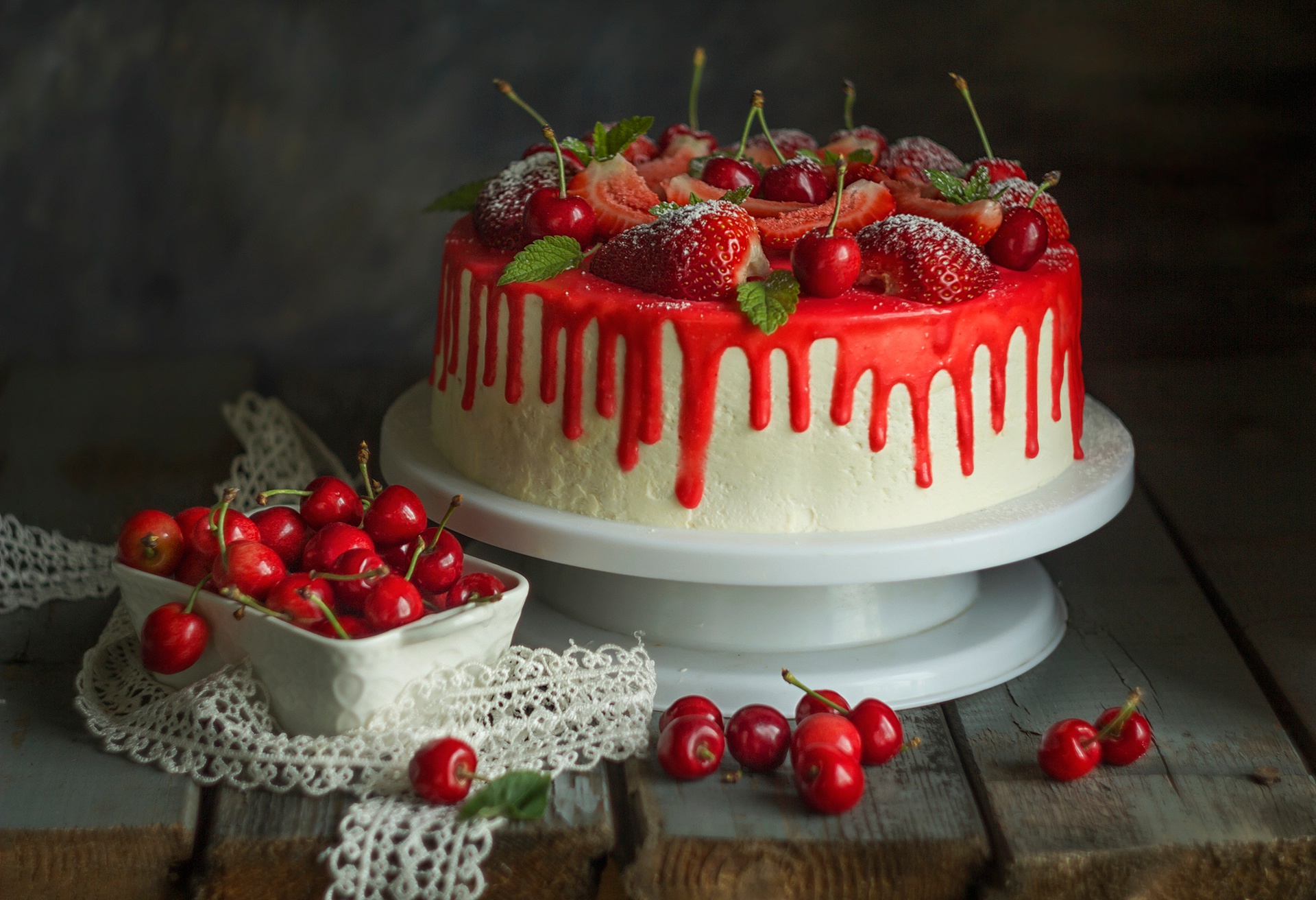 Free download wallpaper Food, Cherry, Cake, Fruit, Pastry on your PC desktop