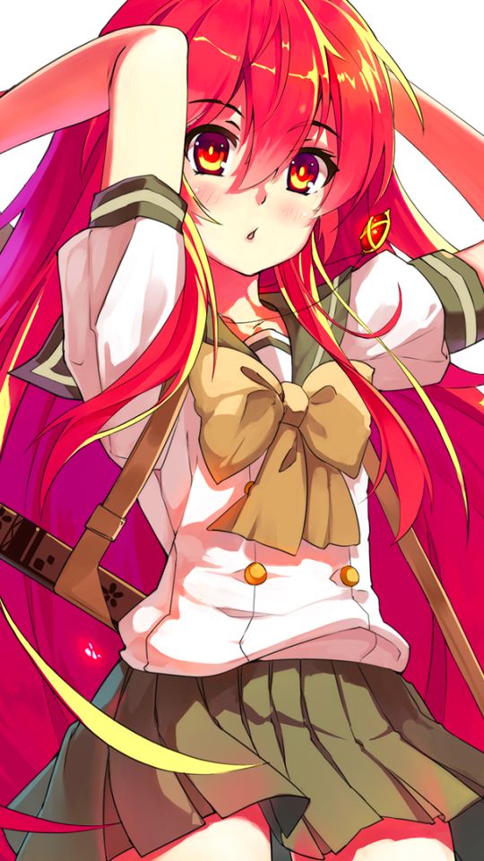 Download mobile wallpaper Anime, Sword, Red Eyes, Long Hair, Red Hair, Shakugan No Shana, Shana (Shakugan No Shana) for free.